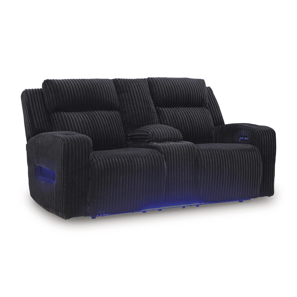 Signature Design by Ashley Forest Lake PC6420218 Power Reclining Loveseat with Console and Adjustable Headrest IMAGE 1