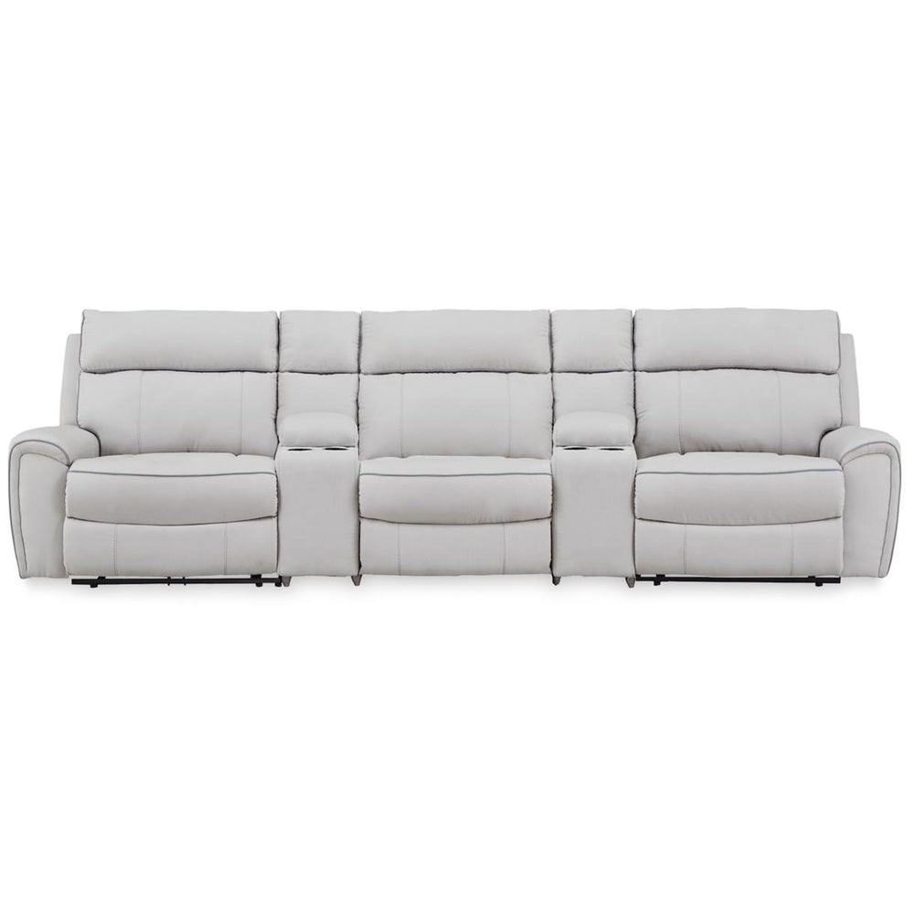  Signature Design by Ashley Social Pointe PC98802S14 5 pc Power Reclining Sectional IMAGE 1