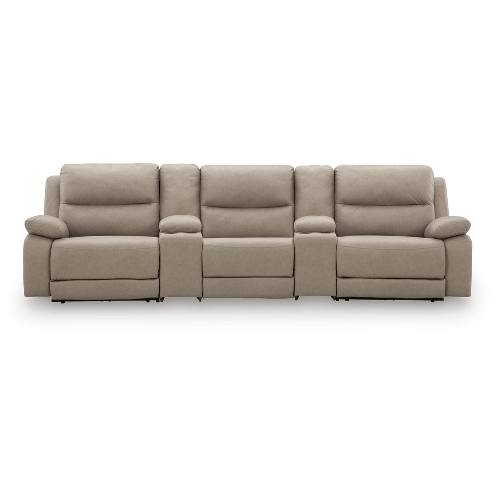  Signature Design by Ashley Narwhal Place PC99201S39 5 pc Reclining Sectional with Storage Consoles IMAGE 1