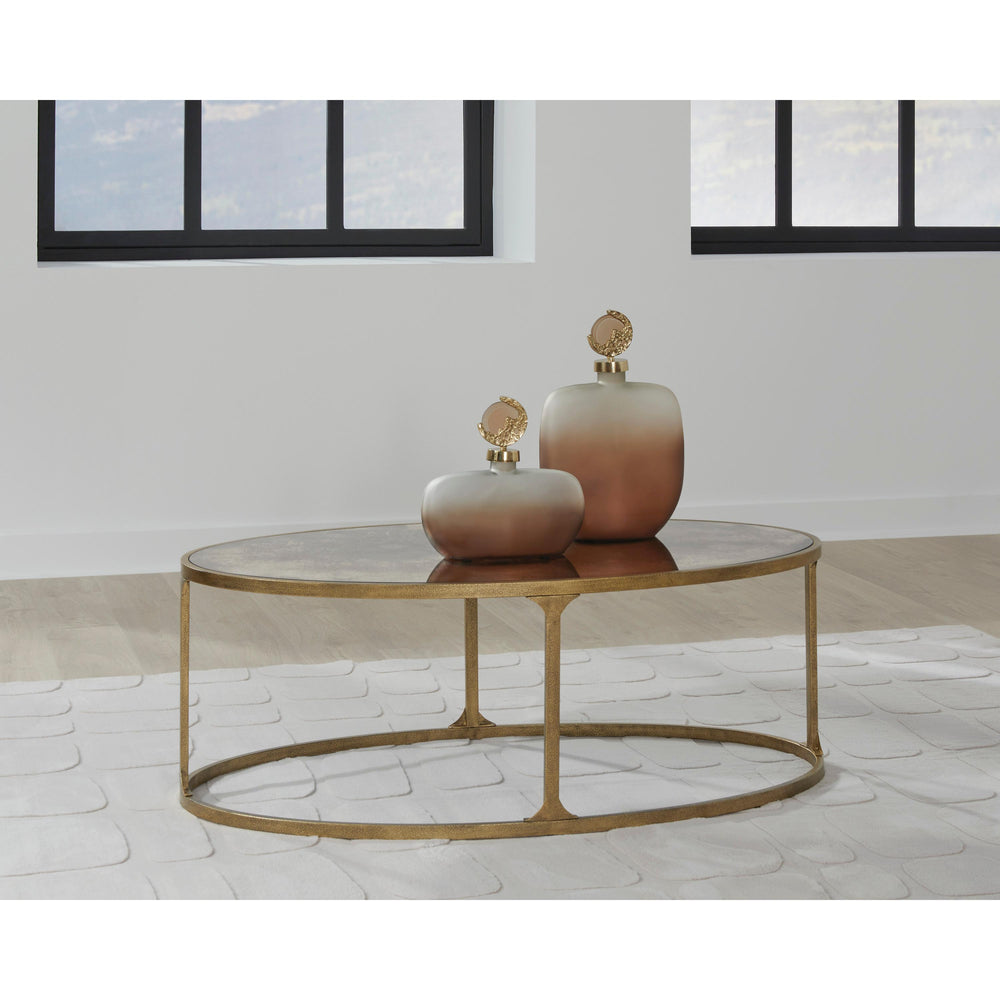  Signature Design by Ashley Korajane T399-0 Oval Cocktail Table IMAGE 4