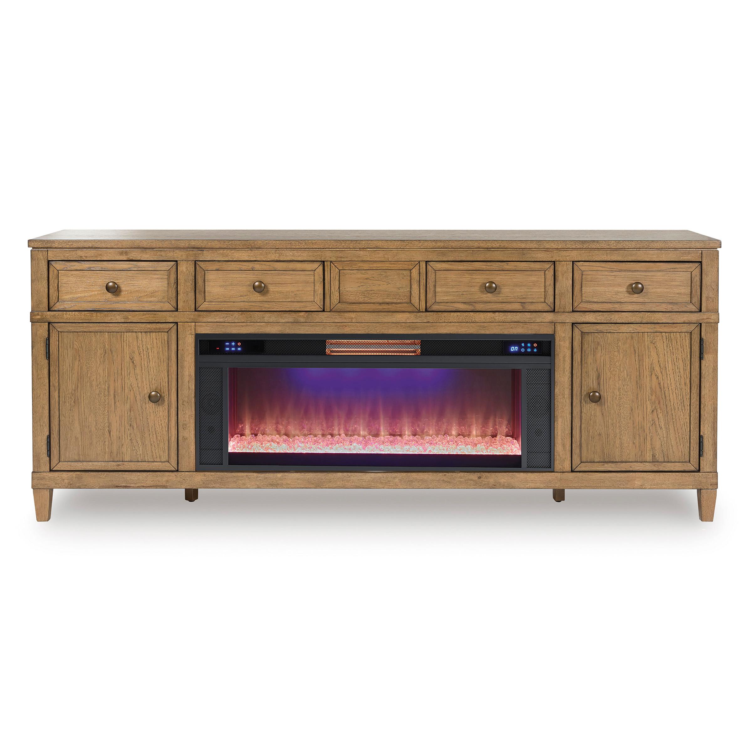  Signature Design by Ashley Sharlance W655W2 81" TV Stand with Electric Fireplace IMAGE 2