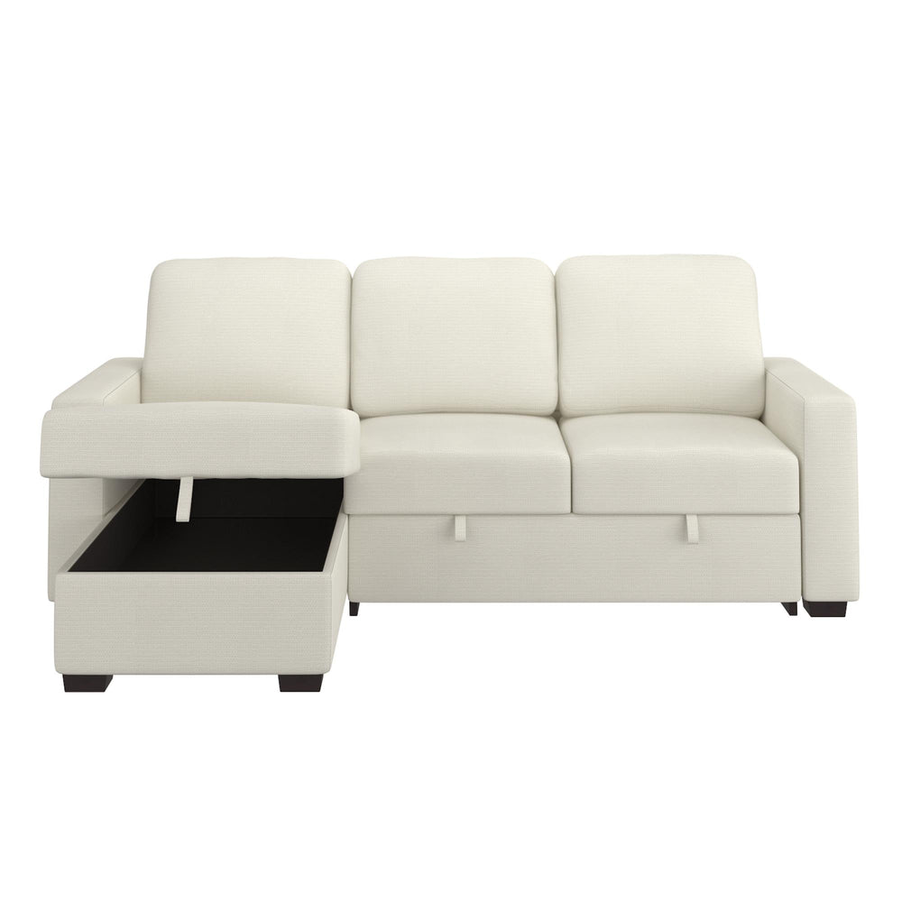  Worldwide Home Furnishings Alfonso 700-958BG 93.25" Sofa w/Bed & Storage - Beige Performance Fabric IMAGE 5