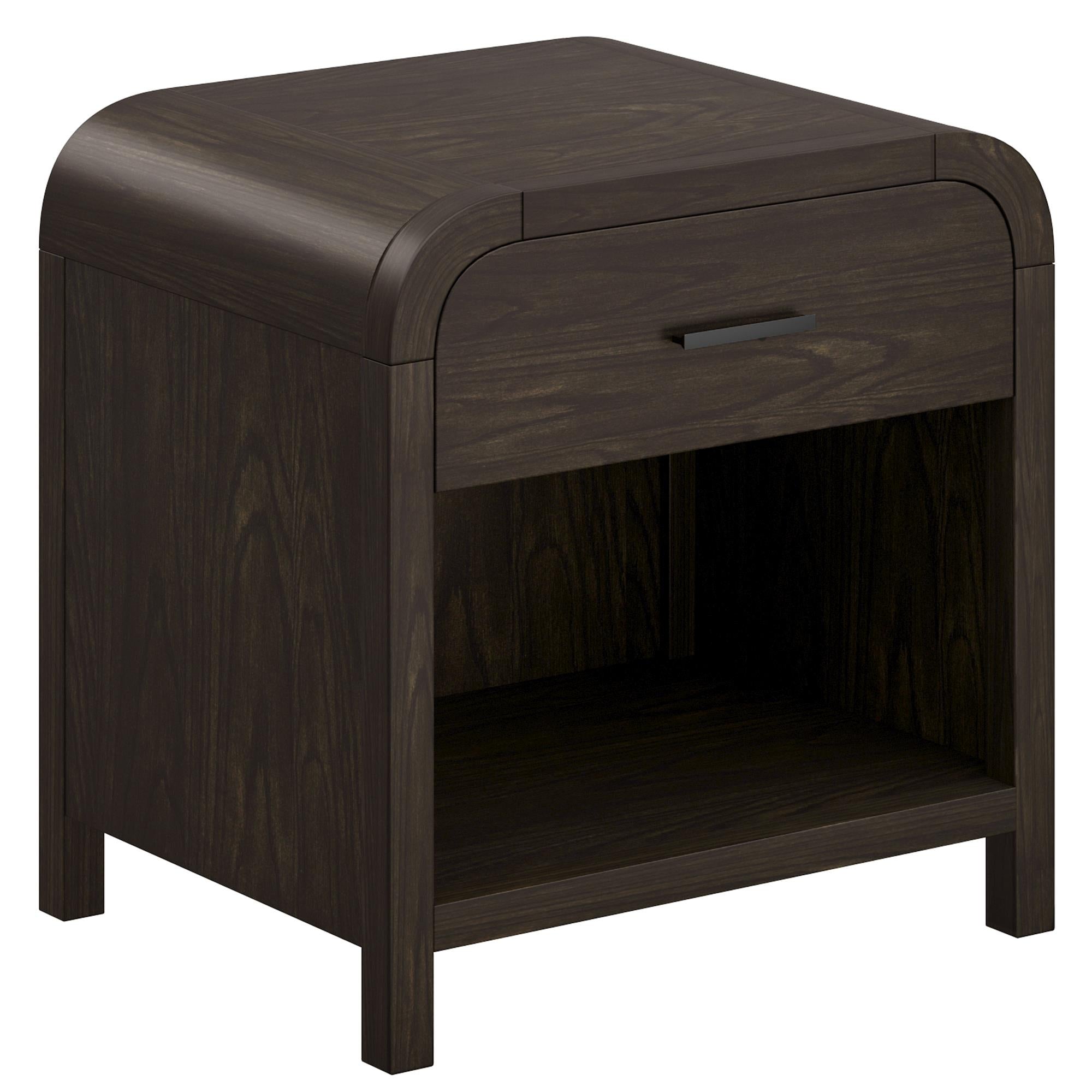  !nspire Bowman 102-281DWT 1 Drawer Accent Table - Dark Walnut IMAGE 1
