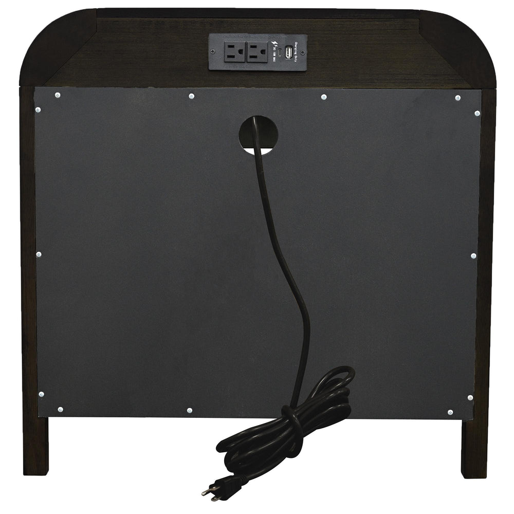  !nspire Bowman 102-281DWT 1 Drawer Accent Table - Dark Walnut IMAGE 4