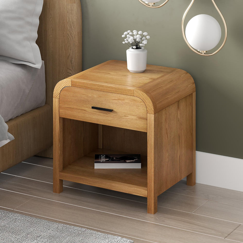  !nspire Bowman 102-281NAT 1 Drawer Accent Table - Natural IMAGE 2