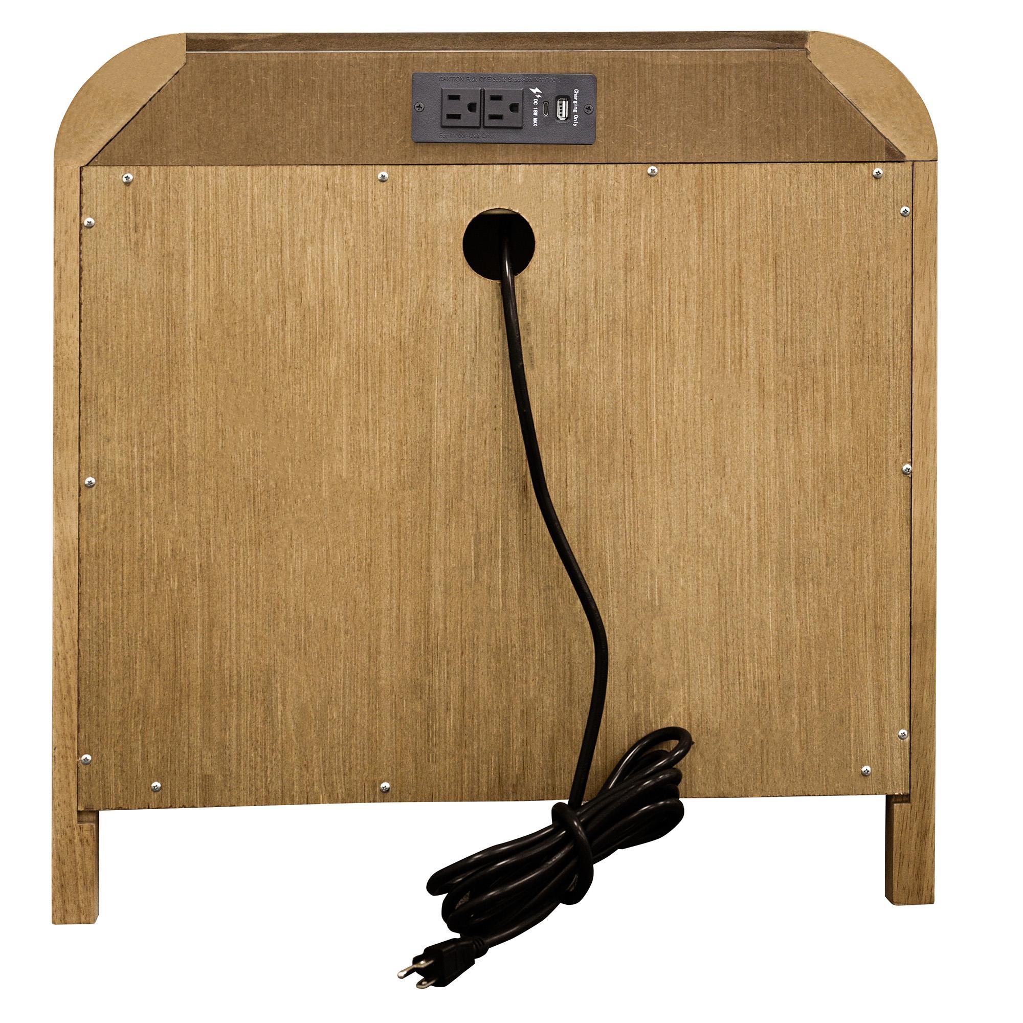  !nspire Bowman 102-281NAT 1 Drawer Accent Table - Natural IMAGE 4