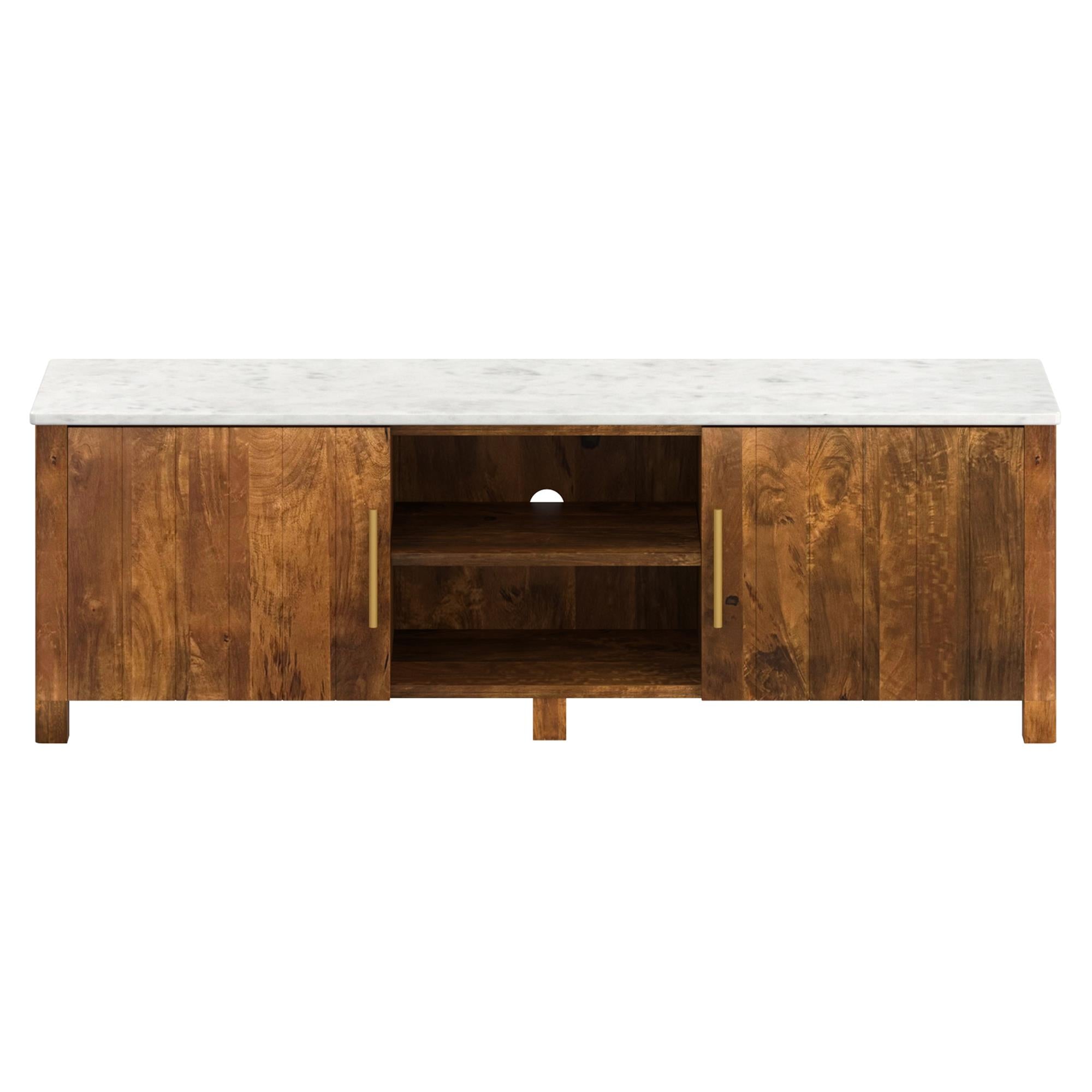  !nspire Camden 506-844WAL_MED Media Cabinet - Walnut & White IMAGE 5