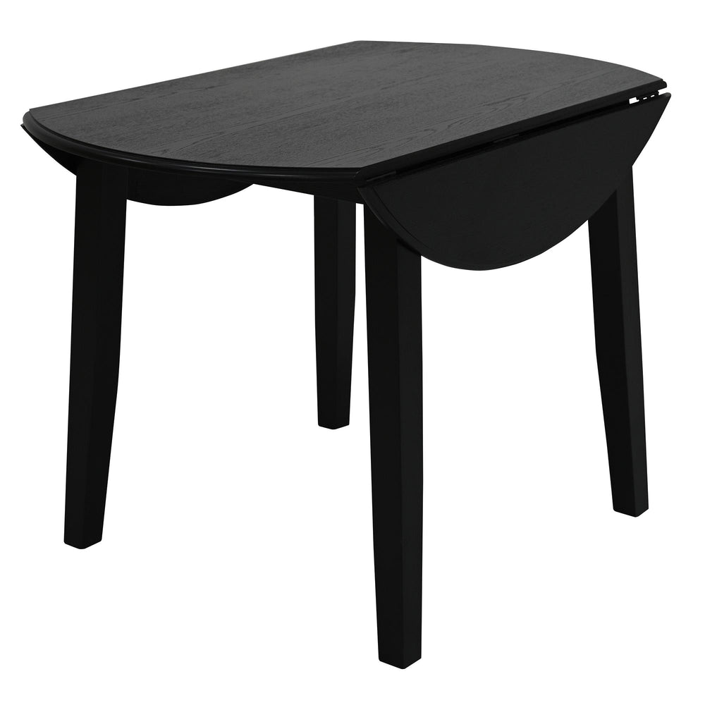  Worldwide Home Furnishings Conrad 201-863BLK Round Dining Table - Black IMAGE 3