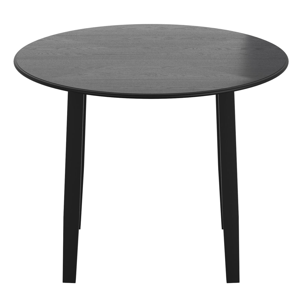  Worldwide Home Furnishings Conrad 201-863BLK Round Dining Table - Black IMAGE 4