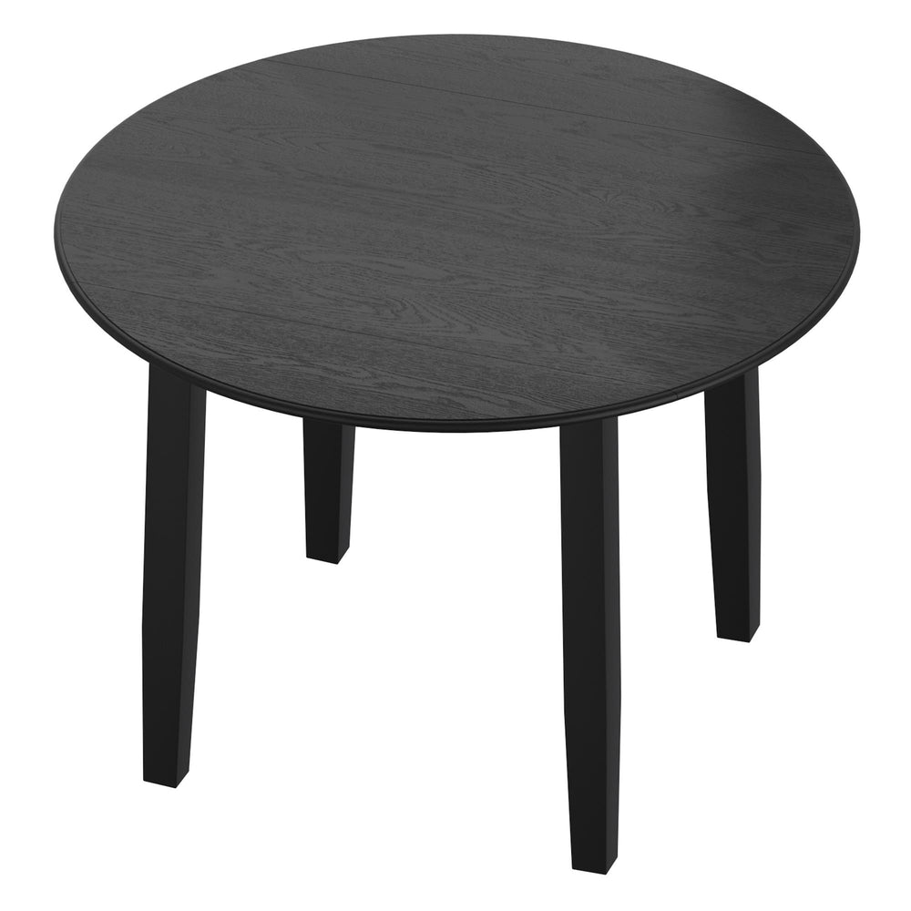  Worldwide Home Furnishings Conrad 201-863BLK Round Dining Table - Black IMAGE 5