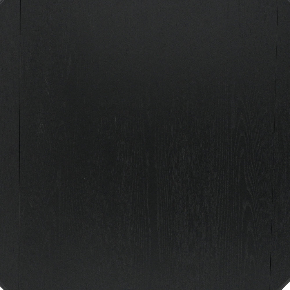  Worldwide Home Furnishings Conrad 201-863BLK Round Dining Table - Black IMAGE 6