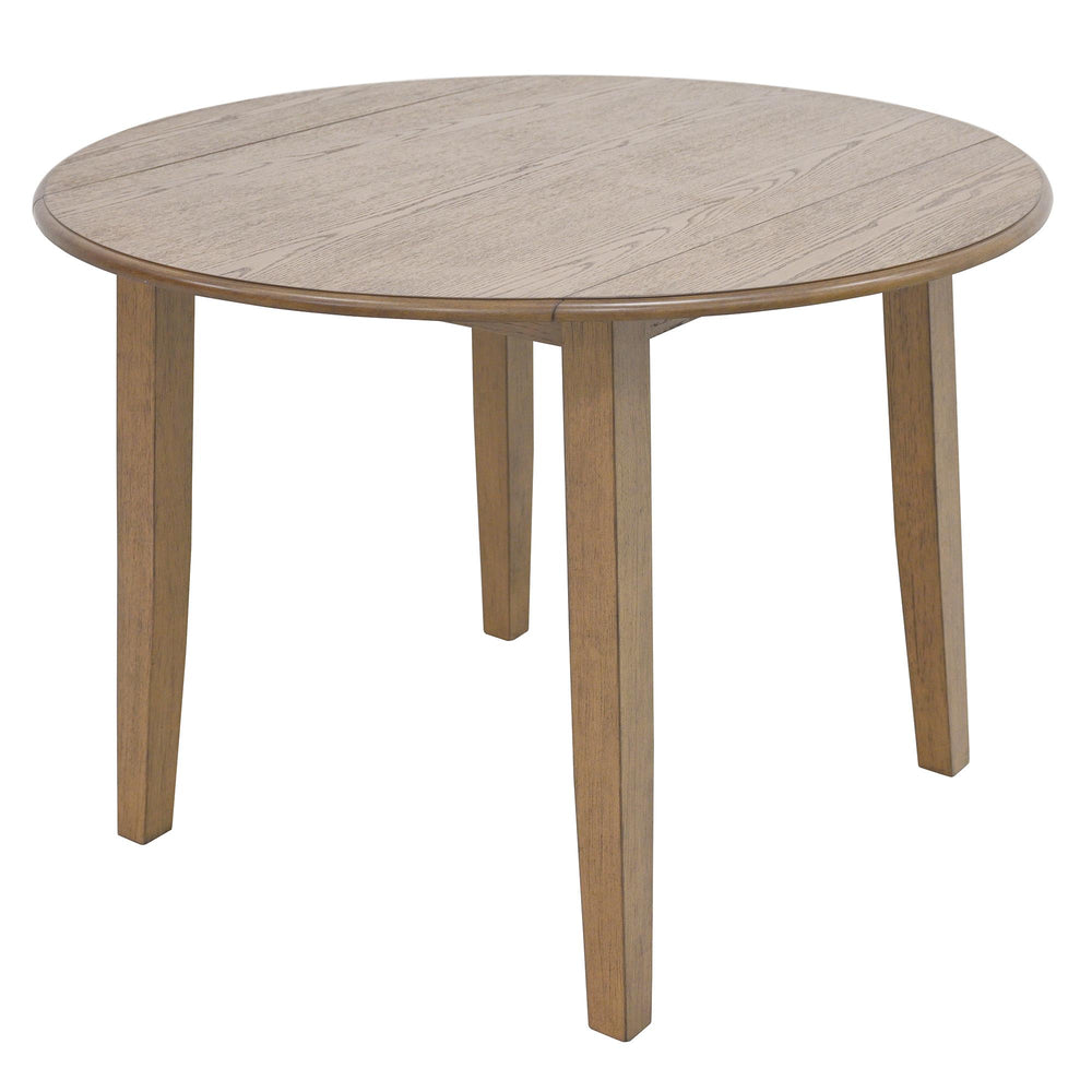  Worldwide Home Furnishings Conrad 201-863WAL Round Dining Table - Walnut IMAGE 1