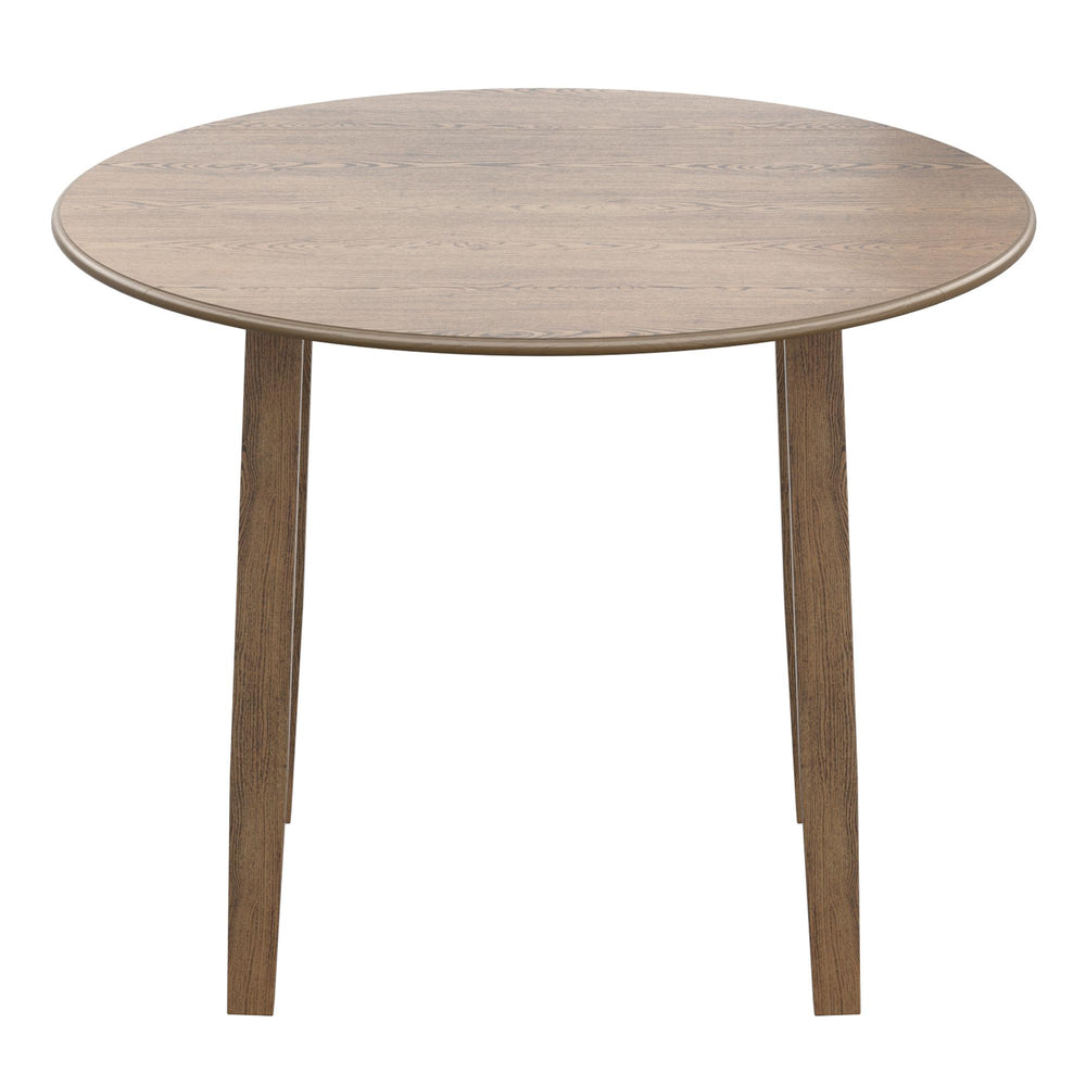  Worldwide Home Furnishings Conrad 201-863WAL Round Dining Table - Walnut IMAGE 4