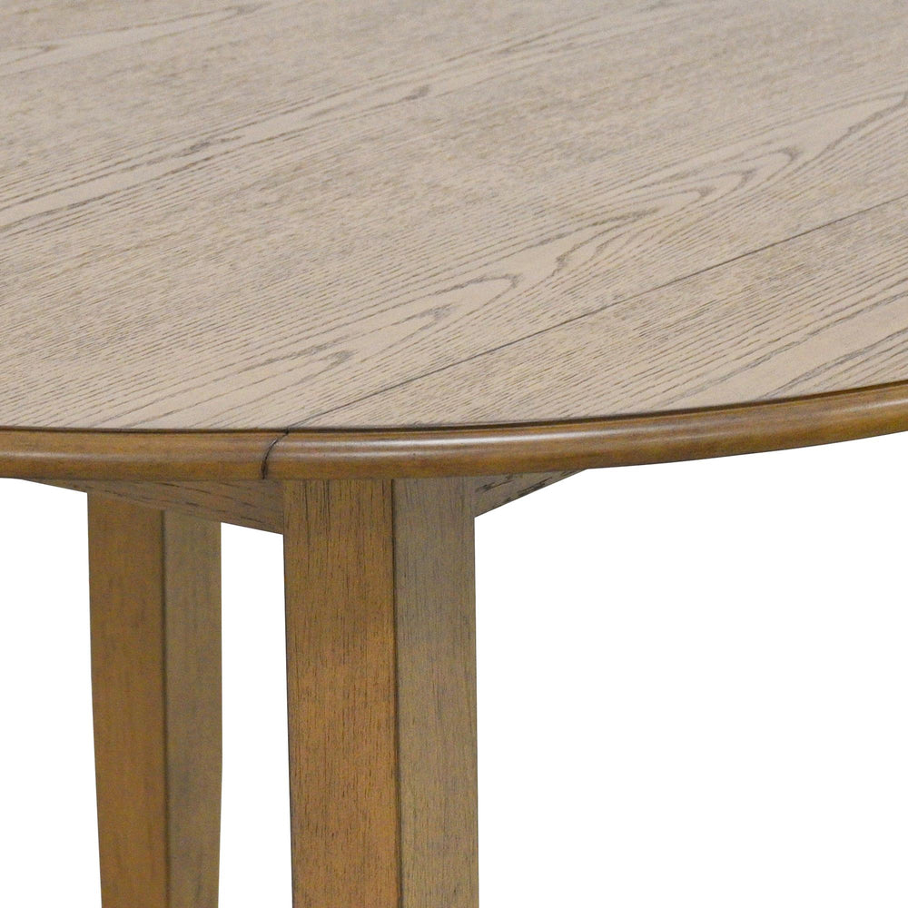  Worldwide Home Furnishings Conrad 201-863WAL Round Dining Table - Walnut IMAGE 7