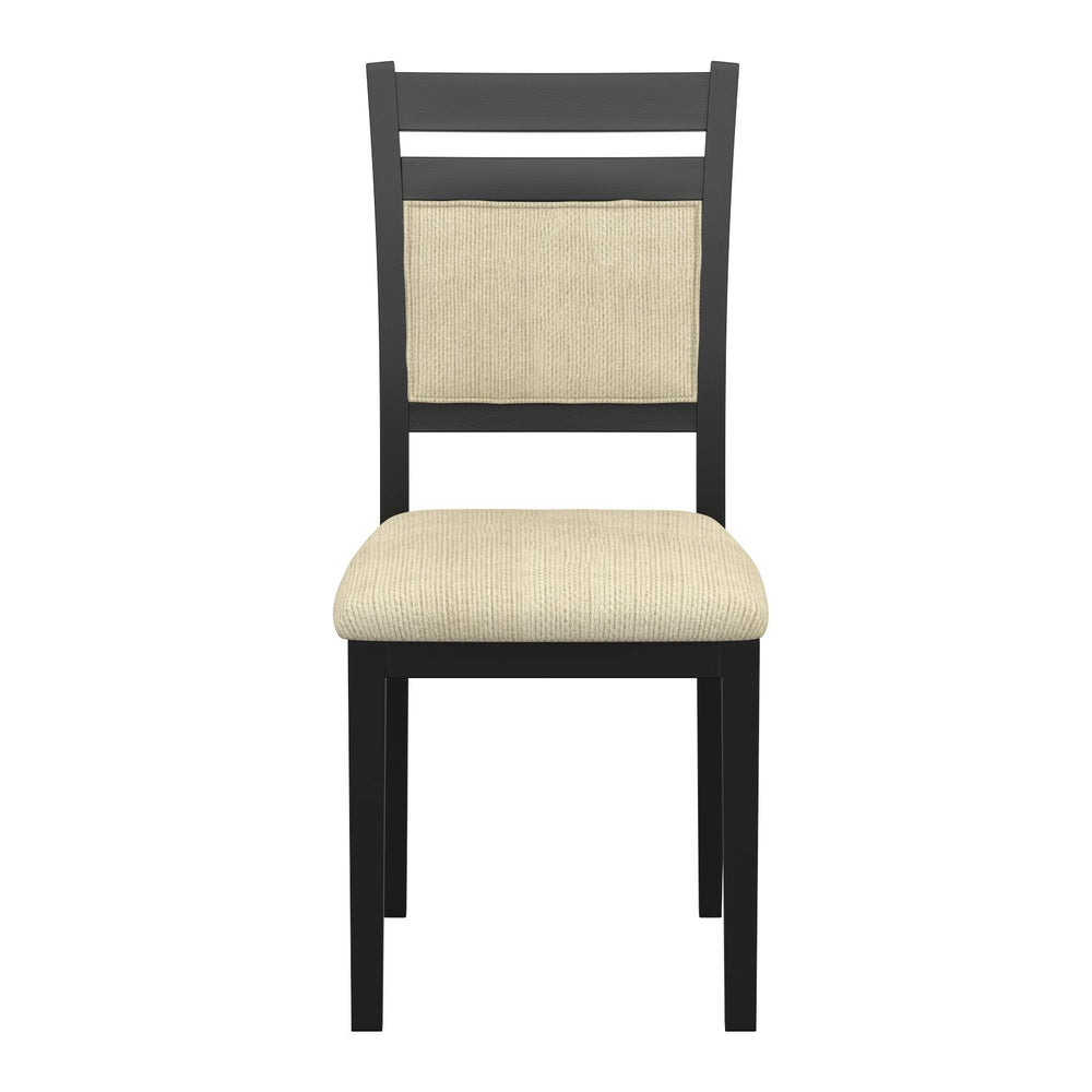  Worldwide Home Furnishings Conrad 202-863BLK Dining Chair - Black & Beige IMAGE 5