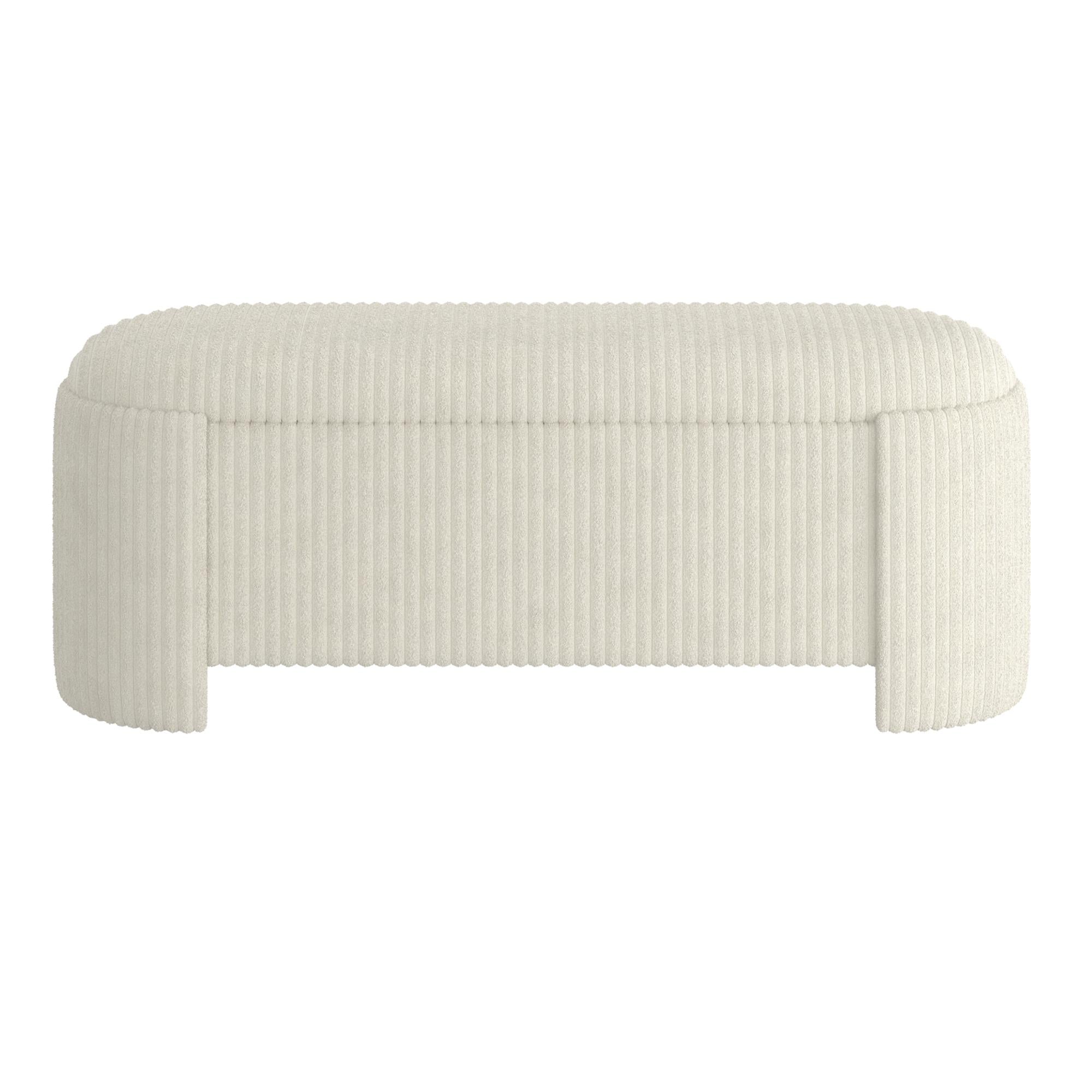  !nspire Cybil 402-901IV Storage Ottoman - Ivory IMAGE 5