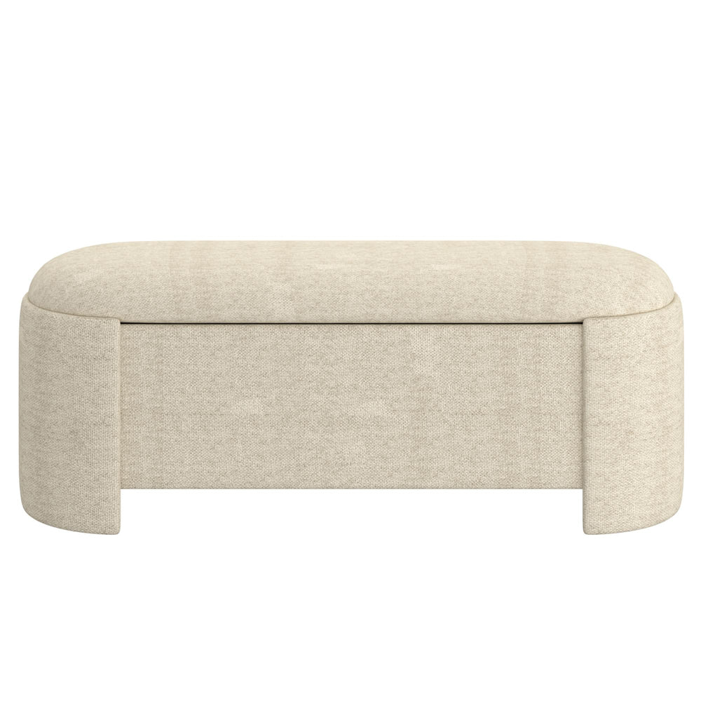  !nspire Daphne 402-903BG Storage Ottoman - Beige IMAGE 5