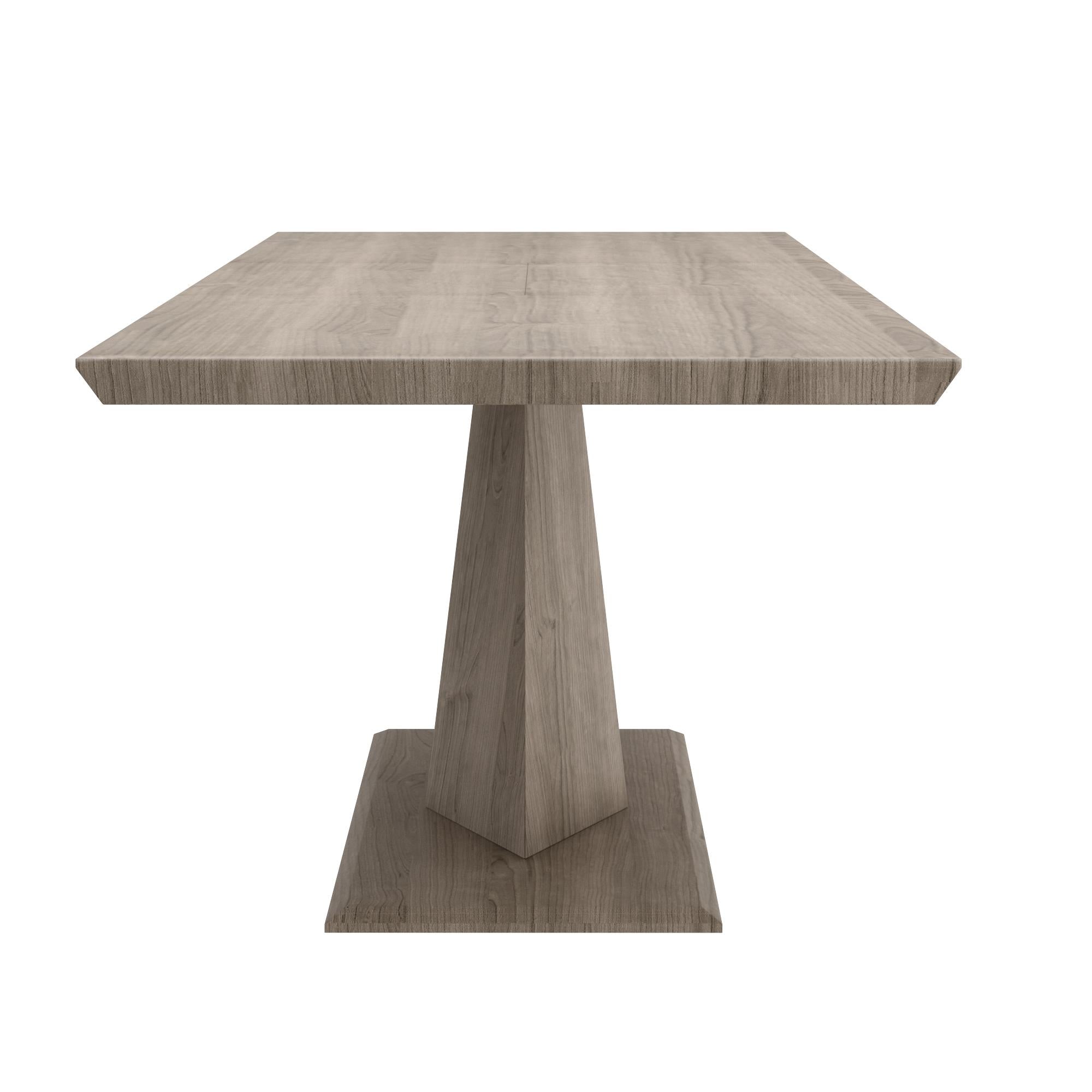  Worldwide Home Furnishings Eclipse/Caprese 207-860OK_269BEG 7 pc Dining Set - Washed Oak Table with Beige Chair IMAGE 4