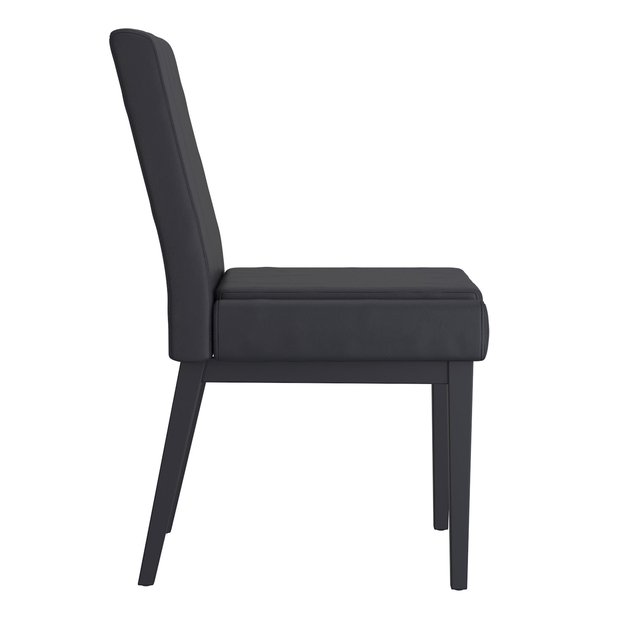  Worldwide Home Furnishings Forna/Cortez 207-161NAT_081BLK_BK 7 pc Dining Set - Natural Table with Black Chair IMAGE 9
