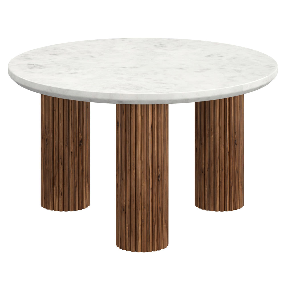  !nspire Jilsa 301-551WAL Coffee Table - Walnut & White IMAGE 1