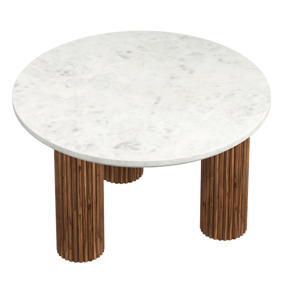  !nspire Jilsa 301-551WAL Coffee Table - Walnut & White IMAGE 3