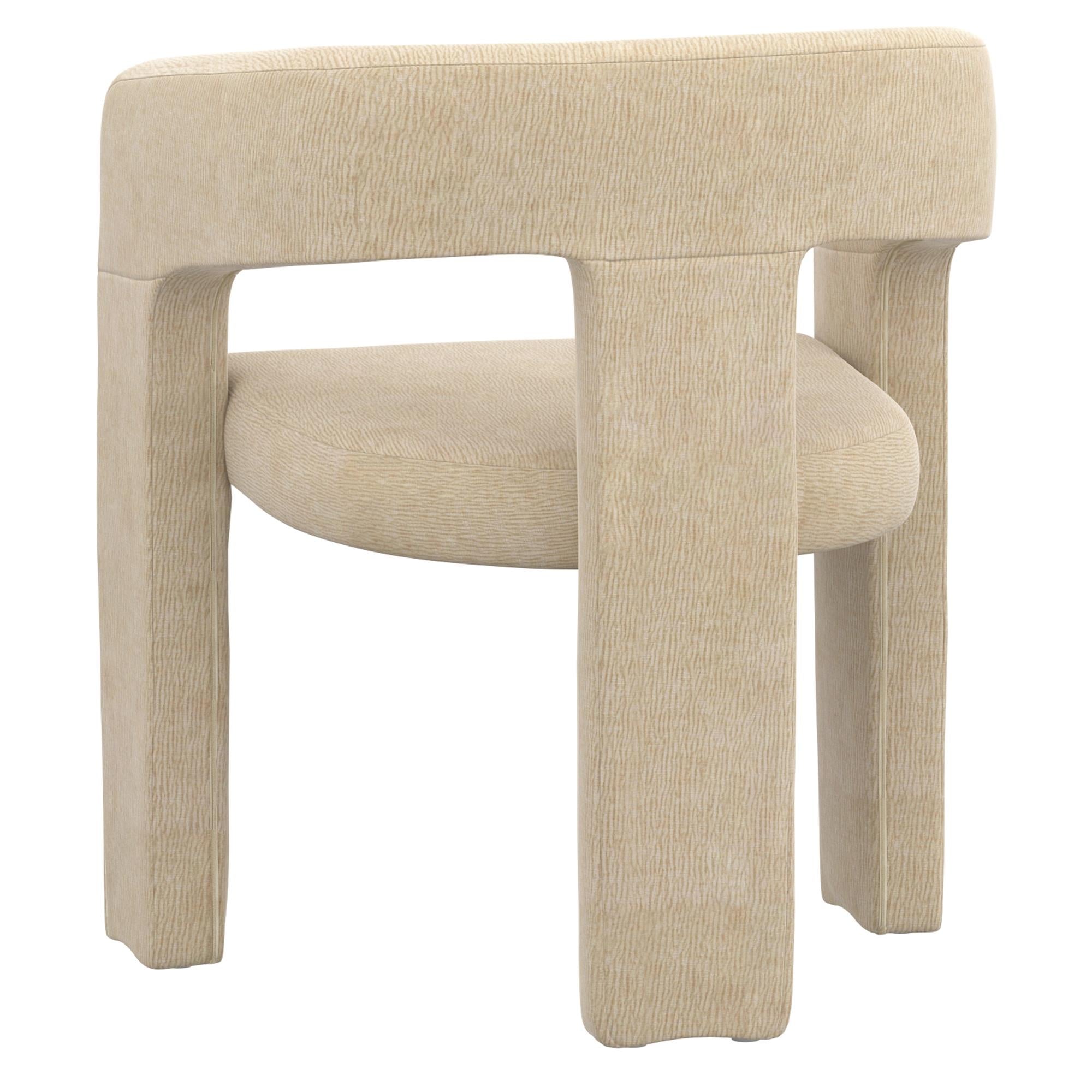  !nspire Jilsa/Amara 207-551WAL_933BG 5 pc Dining Set - Walnut & White Table with Beige Chair IMAGE 8