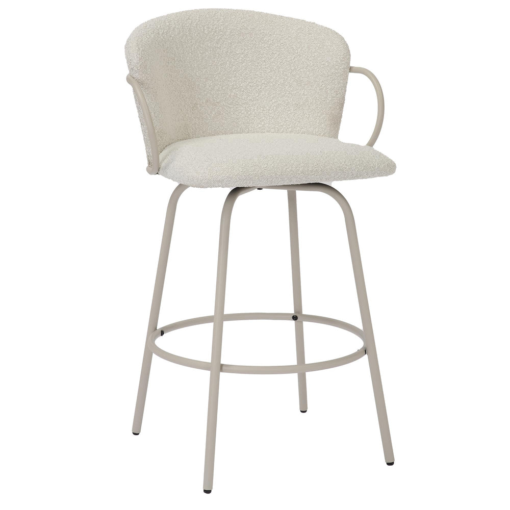  !nspire Kalani 203-995BG 26" Counter Stool w/Swivel - Beige IMAGE 1