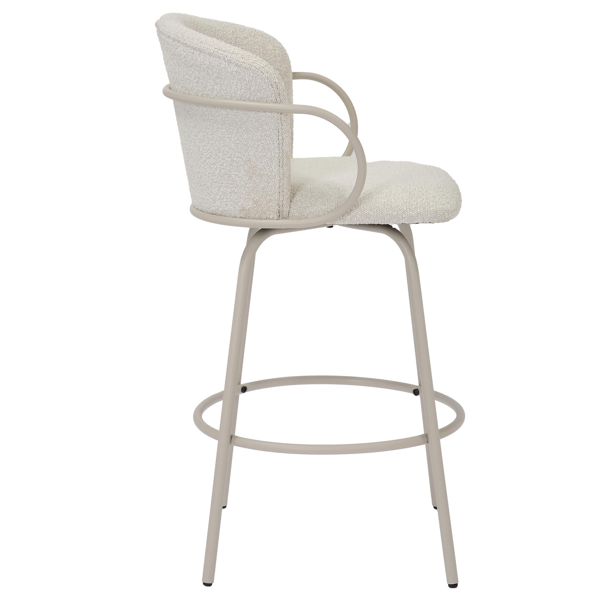  !nspire Kalani 203-995BG 26" Counter Stool w/Swivel - Beige IMAGE 4