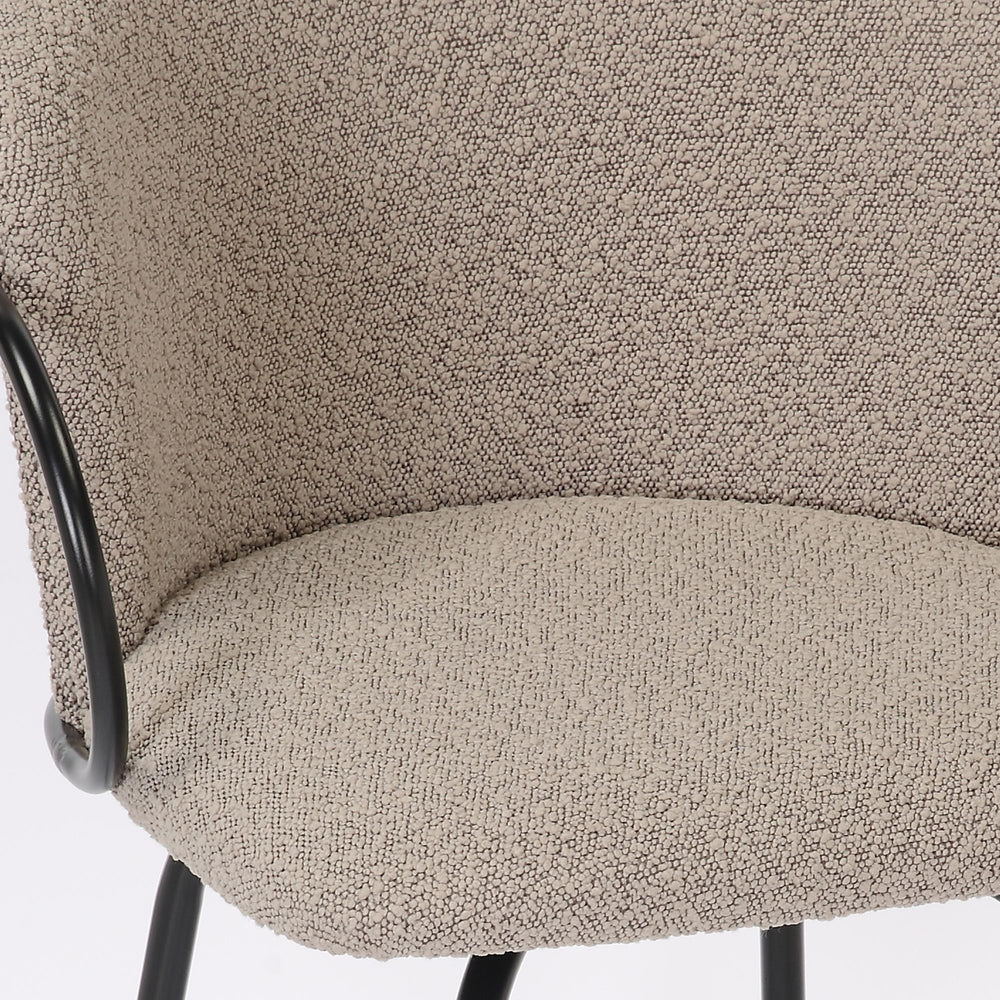  !nspire Kalani 203-995WGY 26" Counter Stool w/Swivel - Warm Grey & Black IMAGE 6