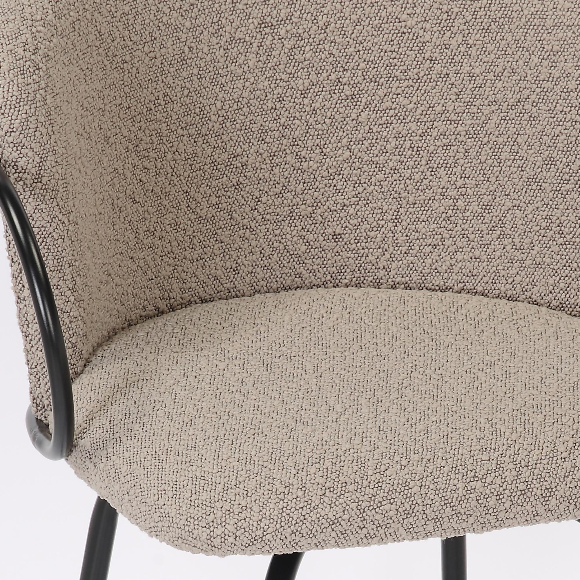  !nspire Kalani 203-995WGY 26" Counter Stool w/Swivel - Warm Grey & Black IMAGE 6