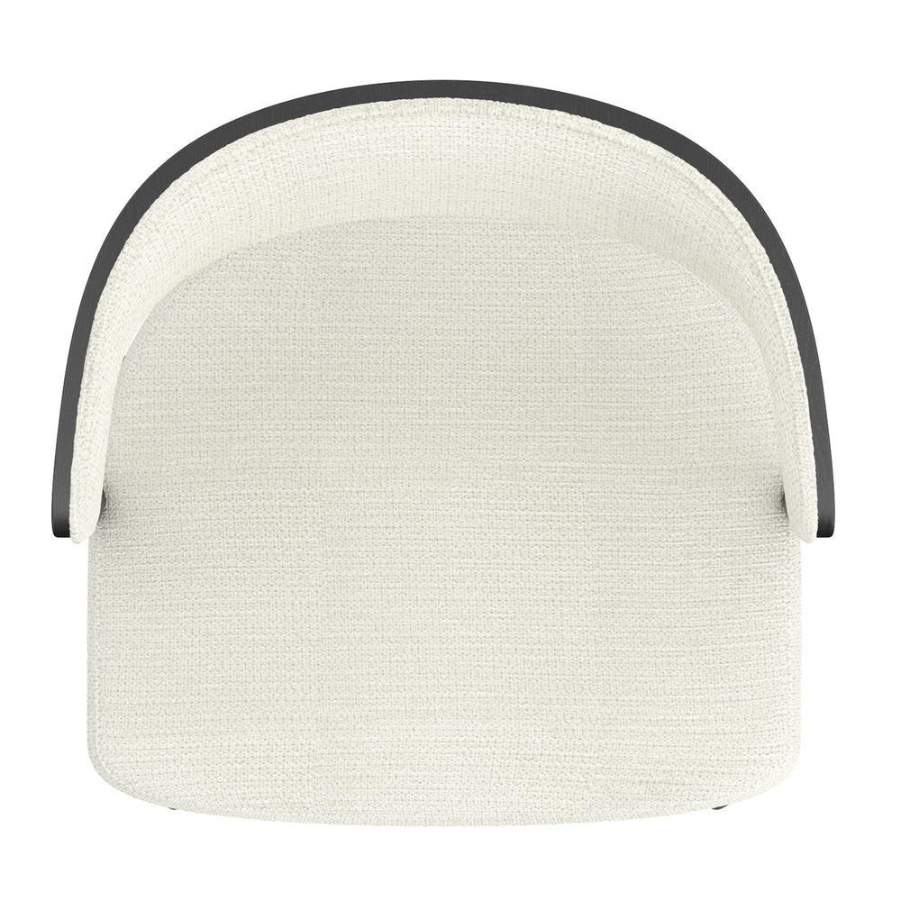  !nspire Kazan 202-904IV Dining Chair - Ivory Performance Fabric & Black Metal IMAGE 6