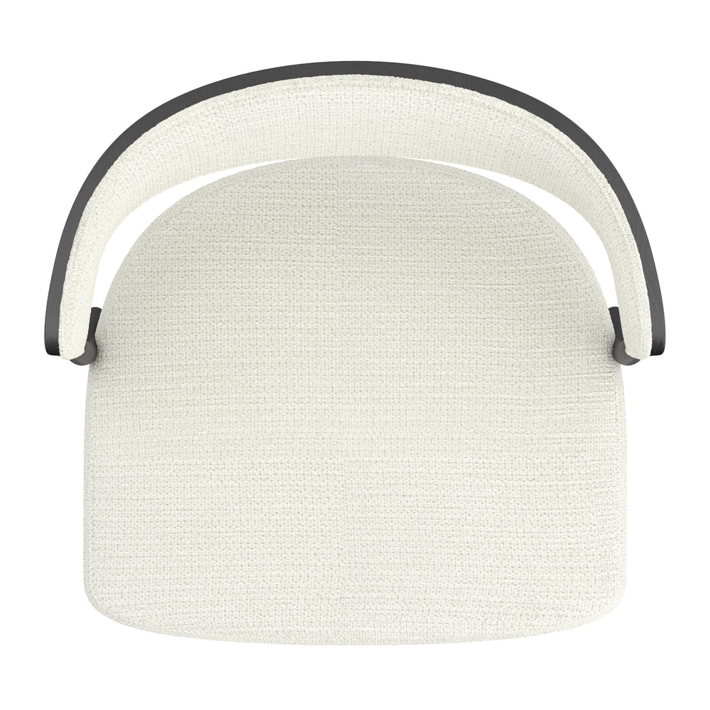  !nspire Kazan 203-904IV Adjustable Air-Lift Stool - Ivory Performance Fabric & Black Metal IMAGE 6