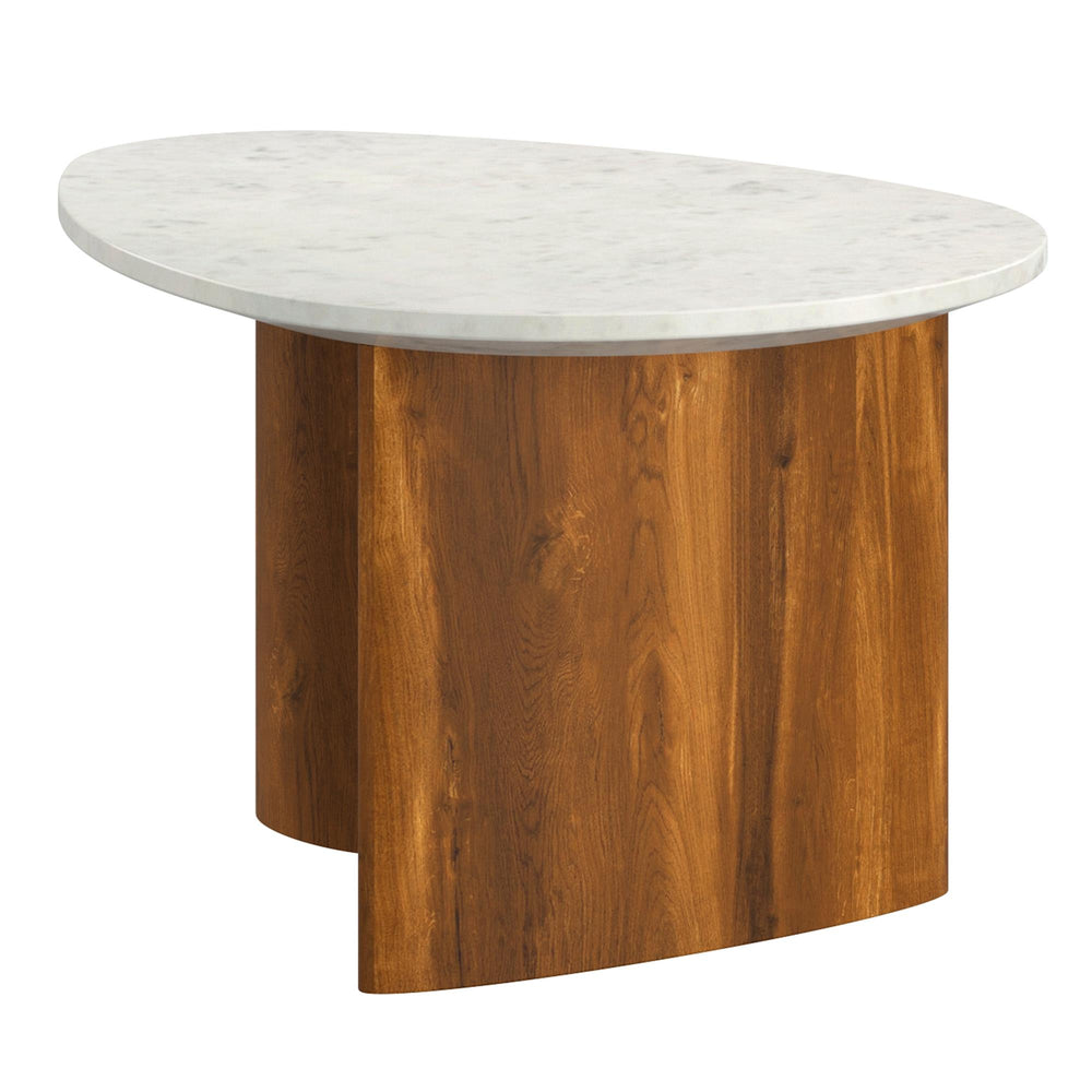 !nspire Lyriq 301-975WAL Coffee Table - Walnut & White IMAGE 3