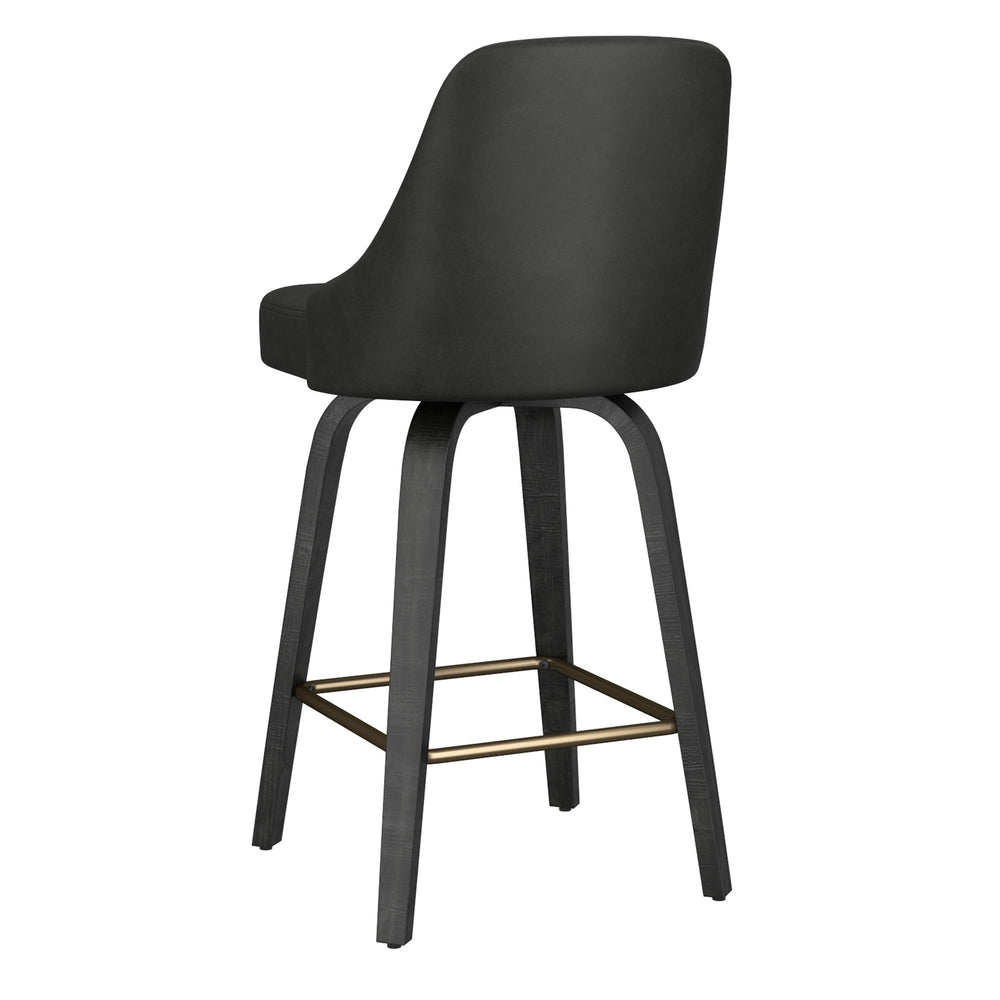  !nspire Oakley 203-887CH 26" Counter Stool w/Swivel - Charcoal & Black IMAGE 3
