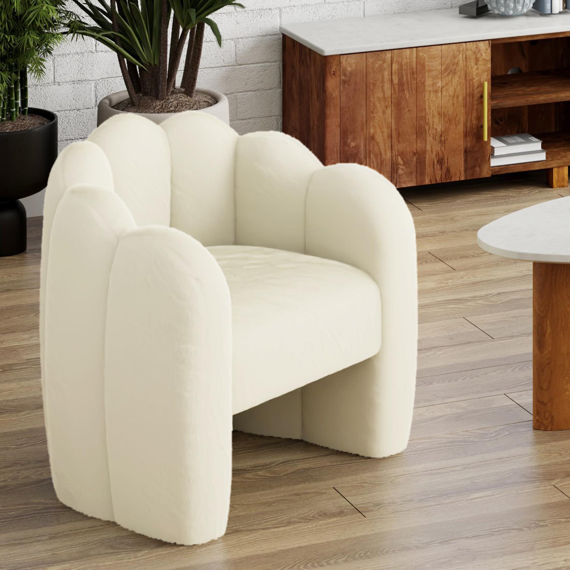  !nspire Pandora 403-385IV Accent Chair - Ivory IMAGE 2