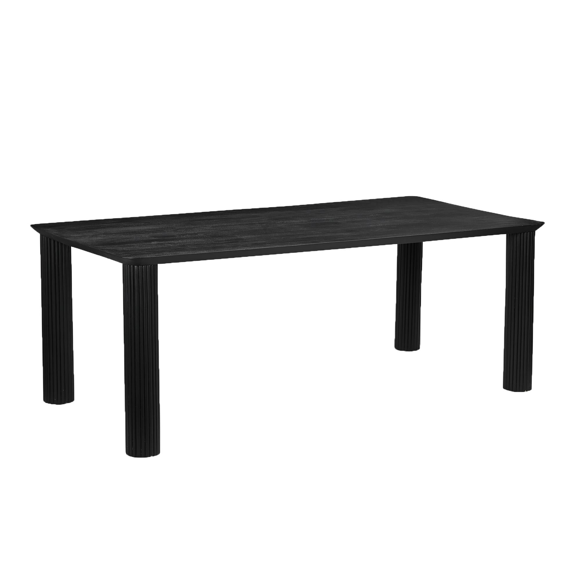  !nspire Sangra 201-751BLKLG 79" Large Rectangular Dining Table - Black IMAGE 1