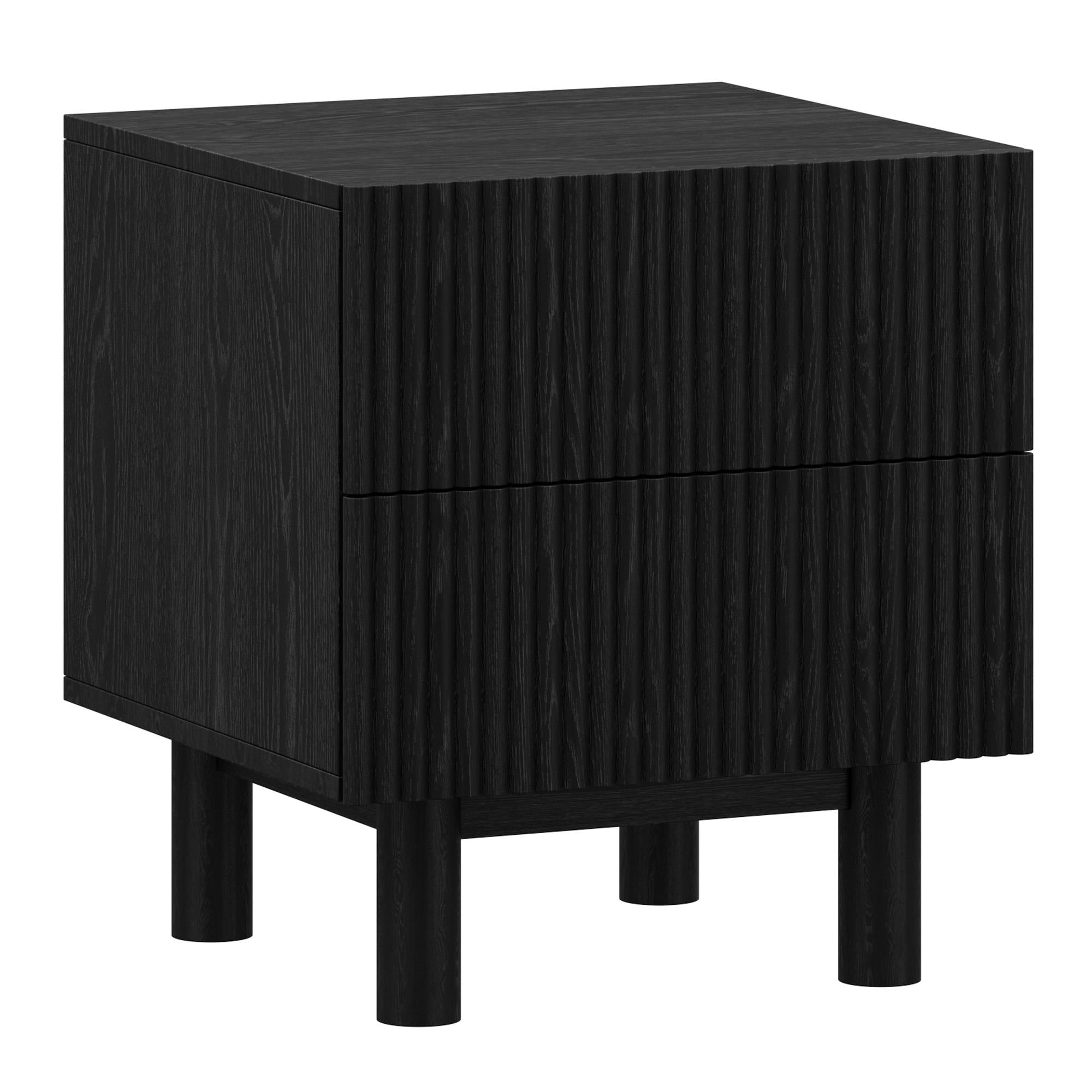  !nspire Sangra 501-751DR_BLK 2 Drawer Accent Table - Black IMAGE 1