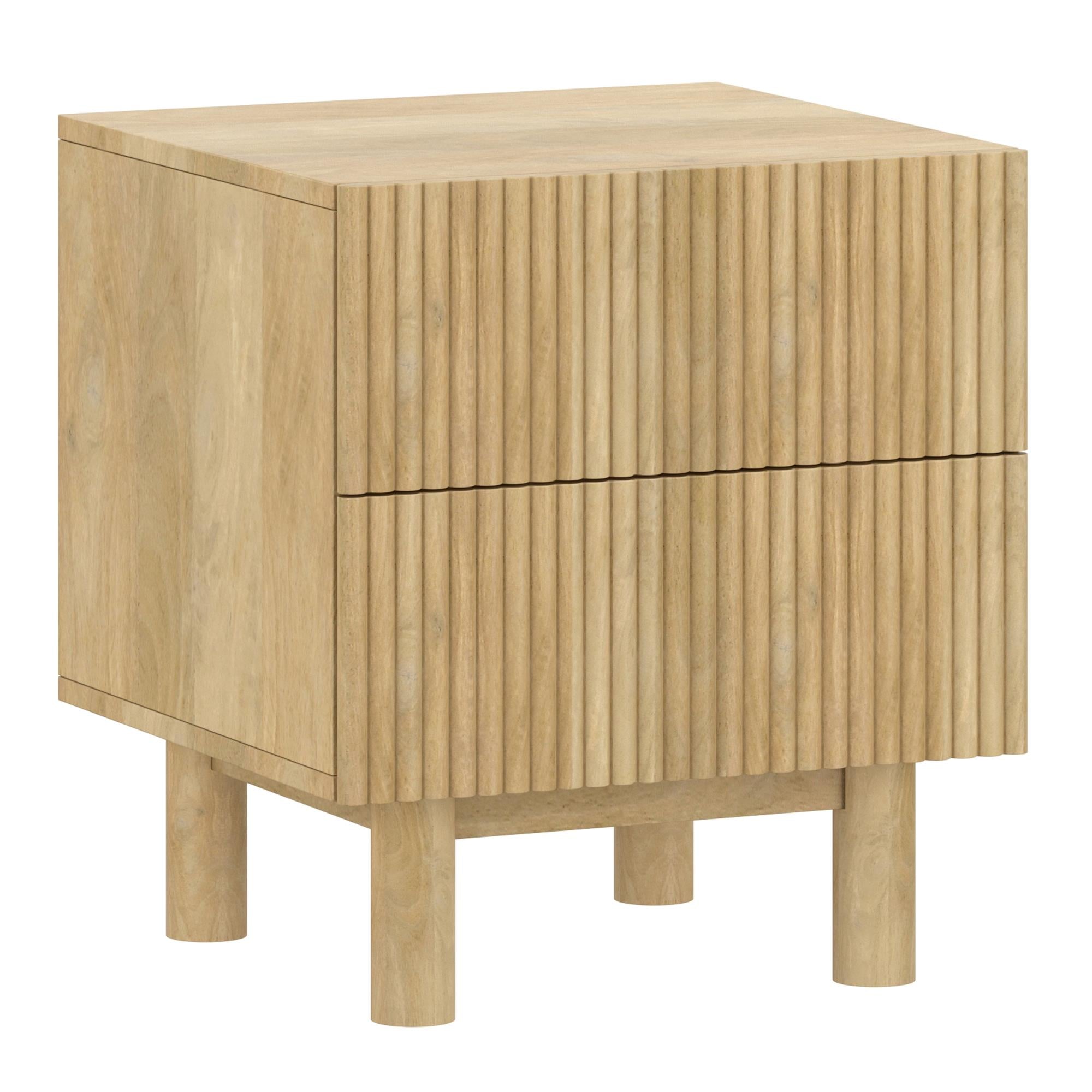  !nspire Sangra 501-751DR_NAT 2 Drawer Accent Table - Natural IMAGE 1