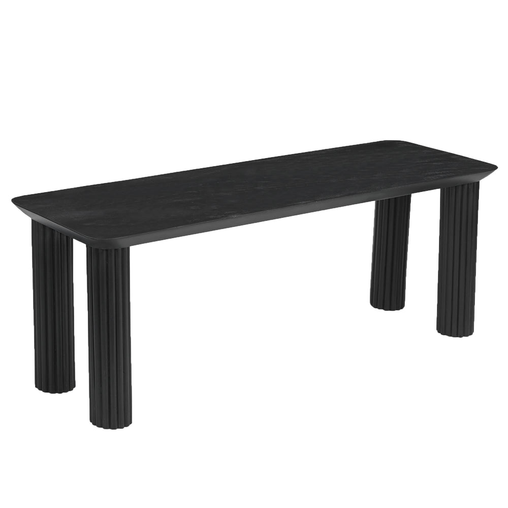  !nspire Sangra/Kazan 207-751BLKSM_904DKB 6 pc Dining Set - Black Table and Bench with Dark Beige Chair IMAGE 9