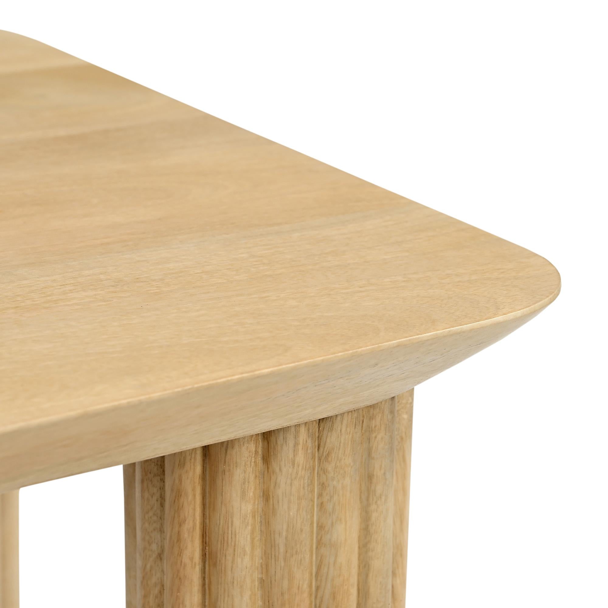  !nspire Sangra/Talon 207-751NATLG_139MS 6 pc Dining Set - Natural Table and Bench with Moss Chair IMAGE 3