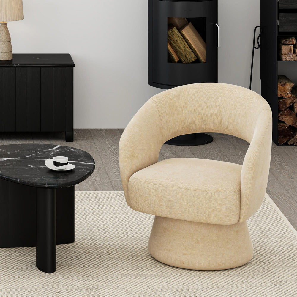  !nspire Santo 403-992BG Accent Chair - Beige IMAGE 2