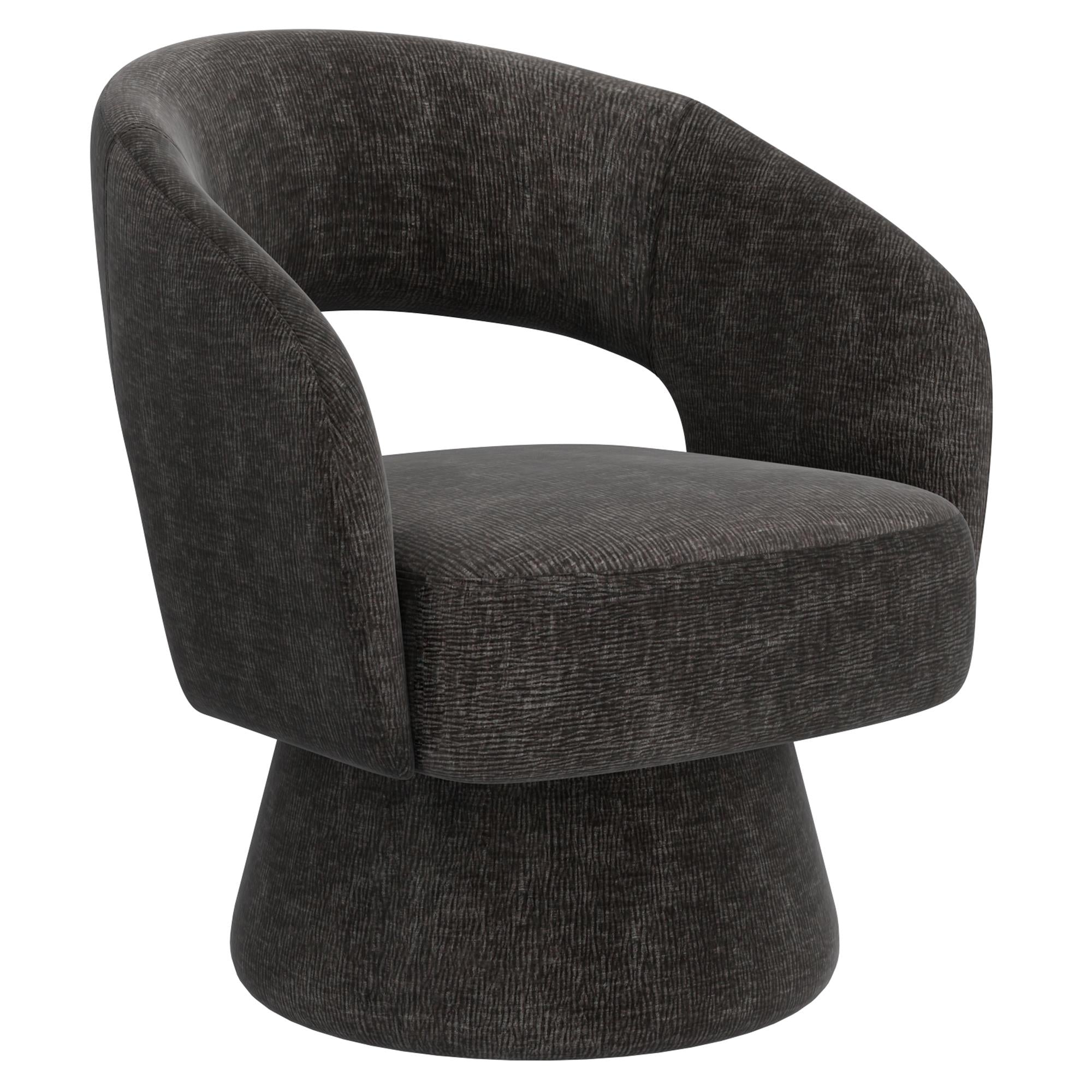  !nspire Santo 403-992CH Accent Chair - Charcoal IMAGE 1