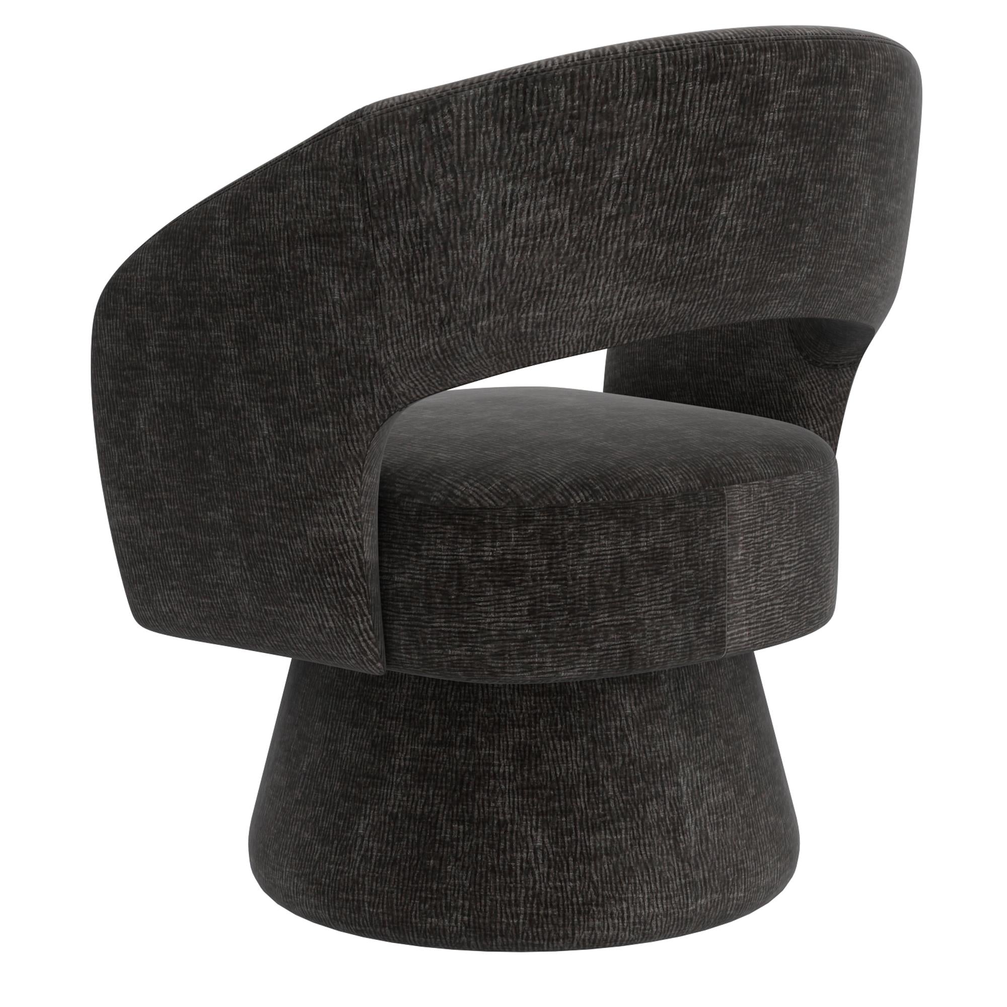  !nspire Santo 403-992CH Accent Chair - Charcoal IMAGE 3