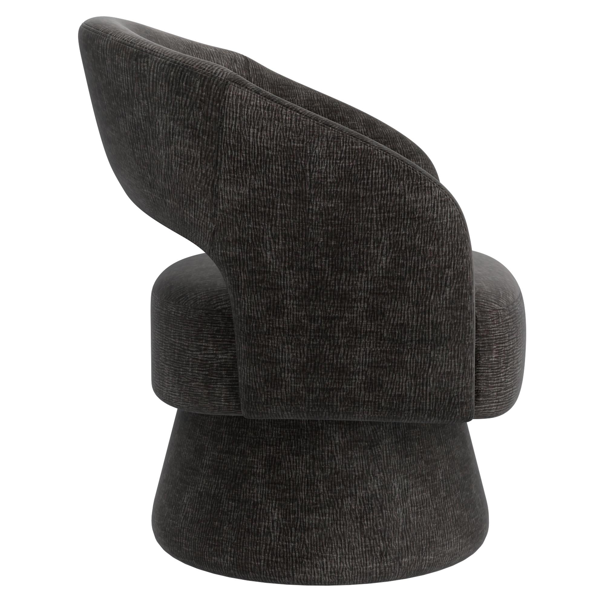  !nspire Santo 403-992CH Accent Chair - Charcoal IMAGE 4