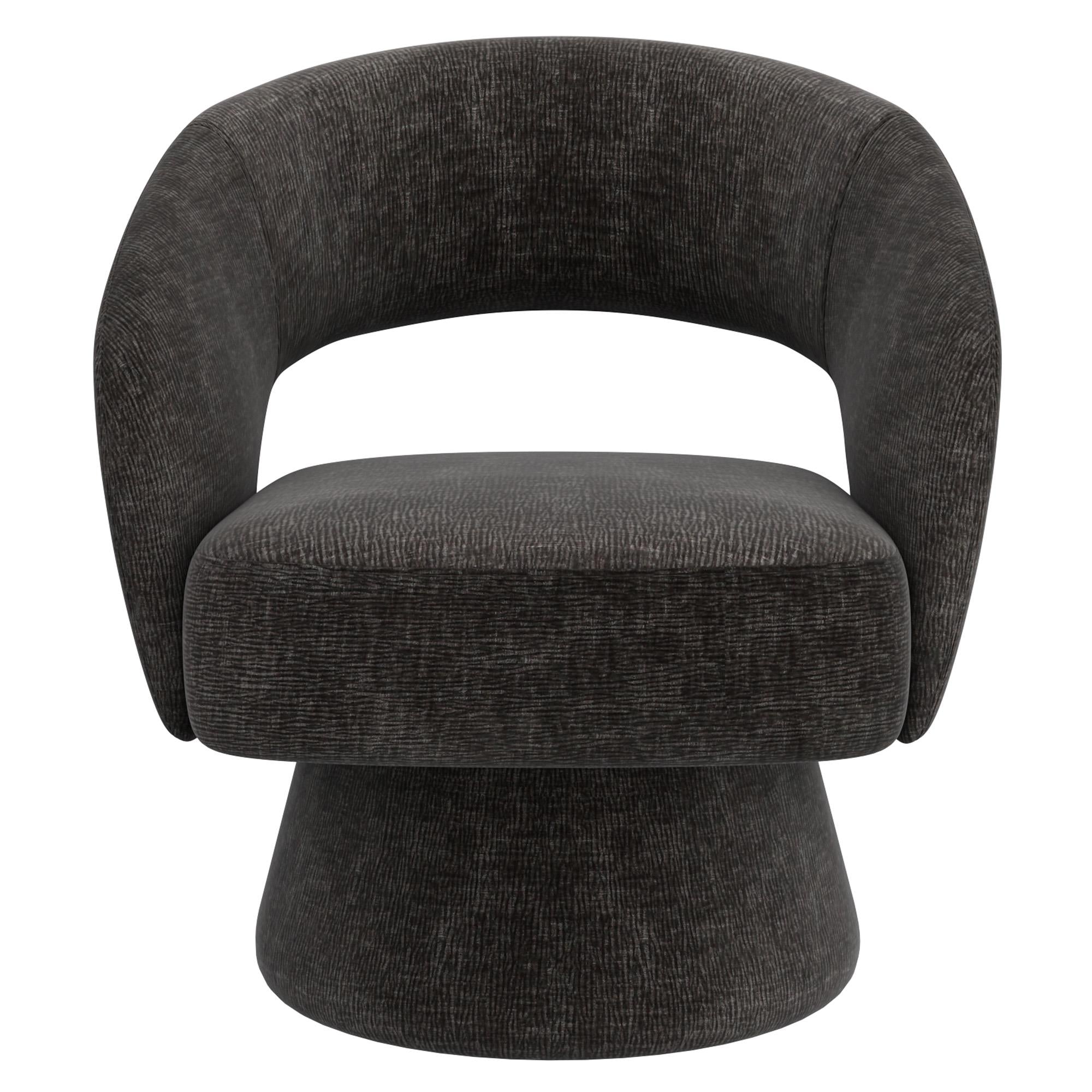  !nspire Santo 403-992CH Accent Chair - Charcoal IMAGE 5