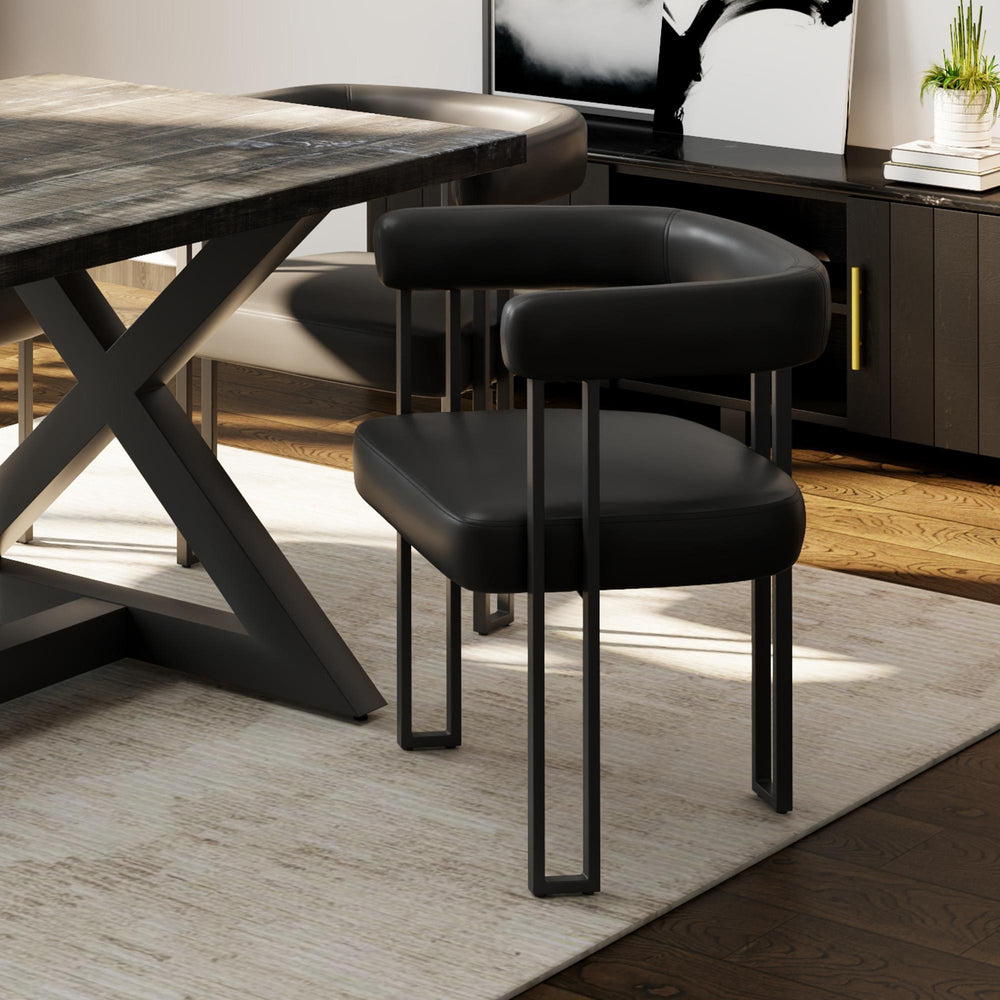  !nspire Scarlet 202-108PUBK Dining Chair - Black PU IMAGE 2