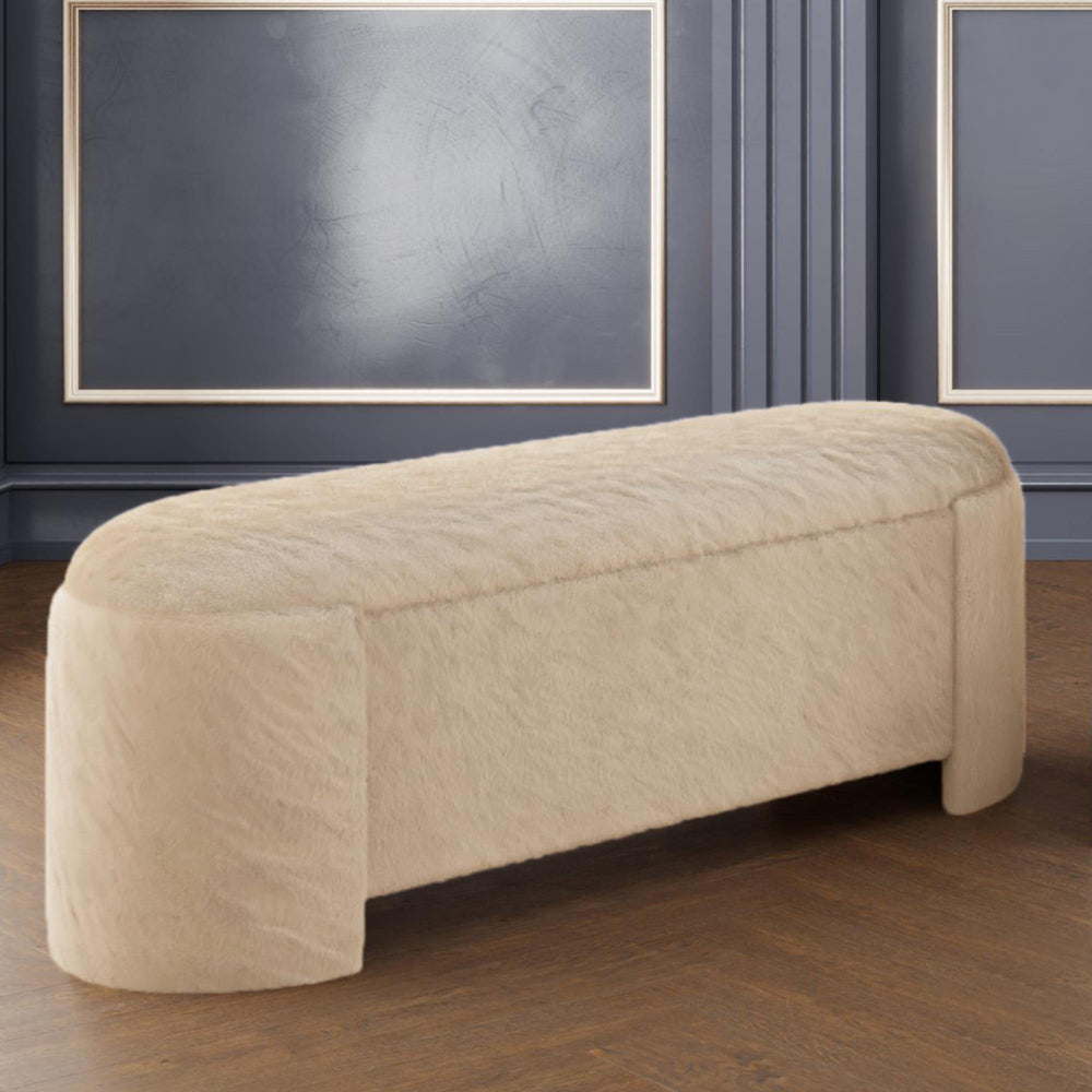  !nspire Selene 402-900DBK Storage Ottoman - Dark Beige IMAGE 2
