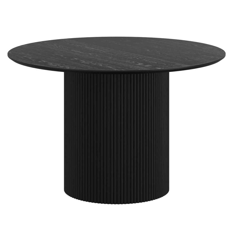  Worldwide Home Furnishings Tovas 201-782BLK Round Dining Table - Black IMAGE 1