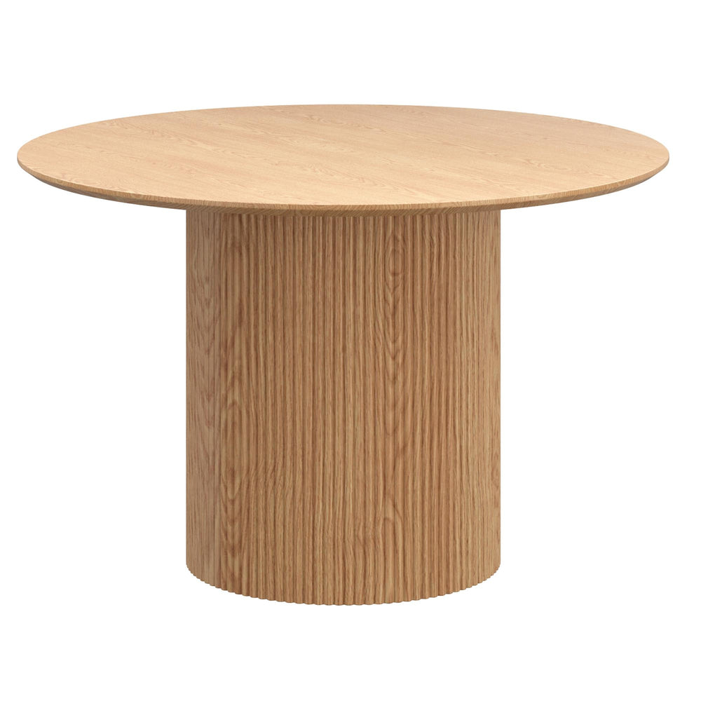  Worldwide Home Furnishings Tovas/Hudson 207-782NAT_582BG 5 pc Dining Set - Natural Table with Beige Chair IMAGE 2