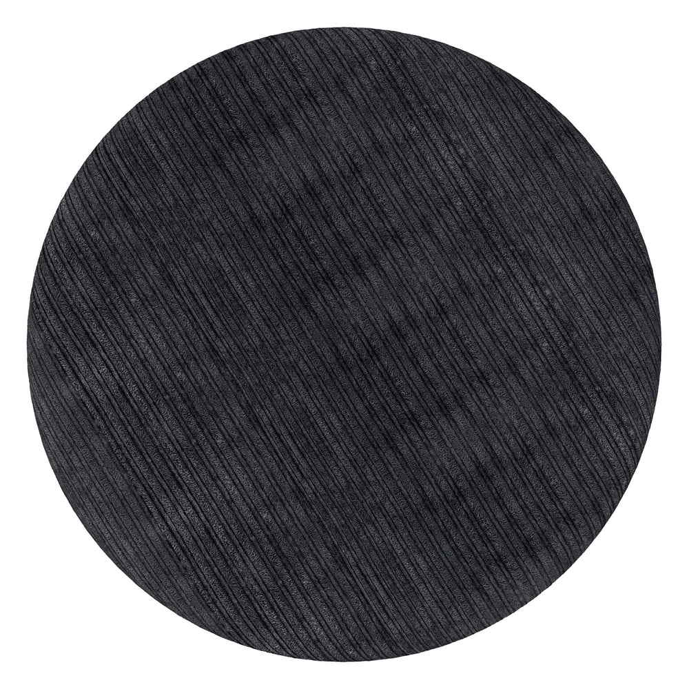  !nspire Willo 402-523BLK Round Ottoman - Black IMAGE 7